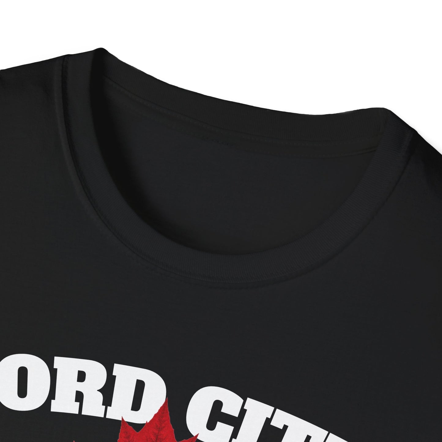 FORD CITY Local Gal Red Leaf T-Shirt, Softstyle Graphic Tee, Unisex Casual Wear, Support Local Merch, Gift for Community Lovers, Finkz Windsor