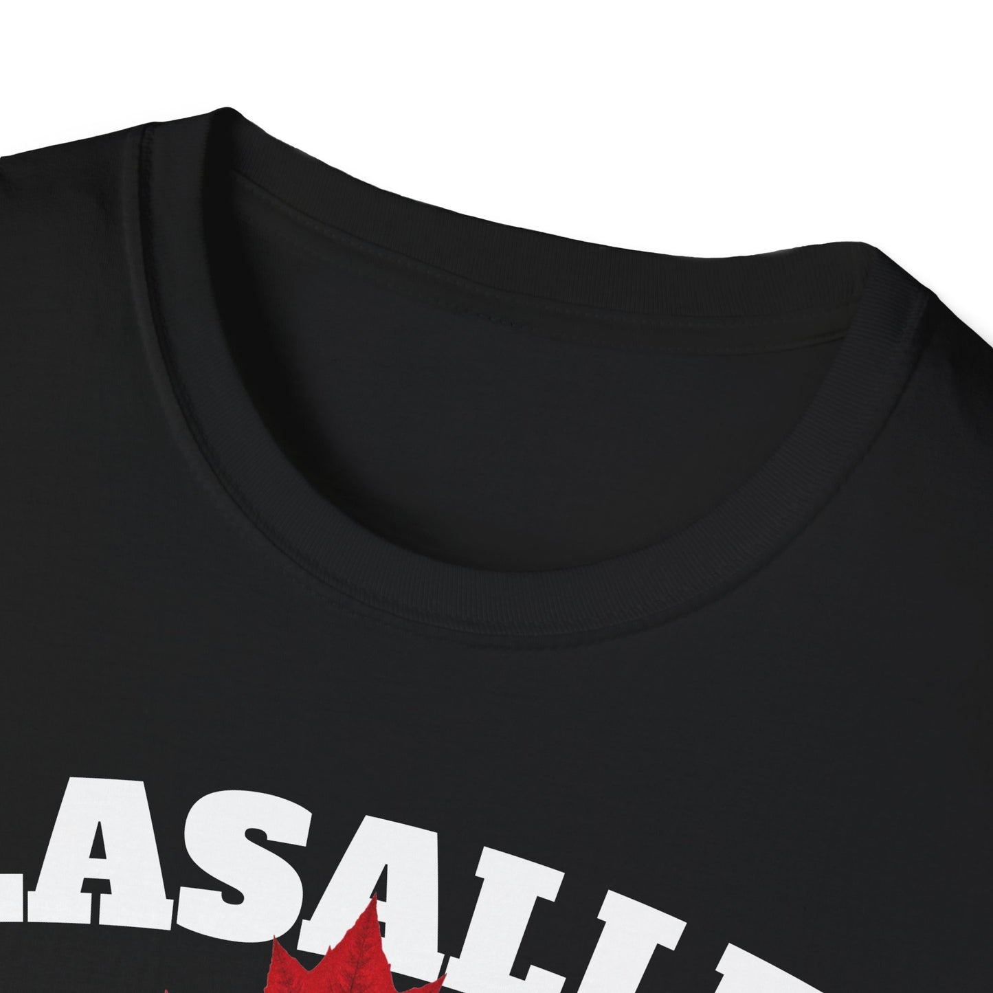 LASALLE Local Gal Red Leaf T-Shirt, Softstyle Graphic Tee, Unisex Casual Wear, Support Local Merch, Gift for Community Lovers, Finkz Windsor