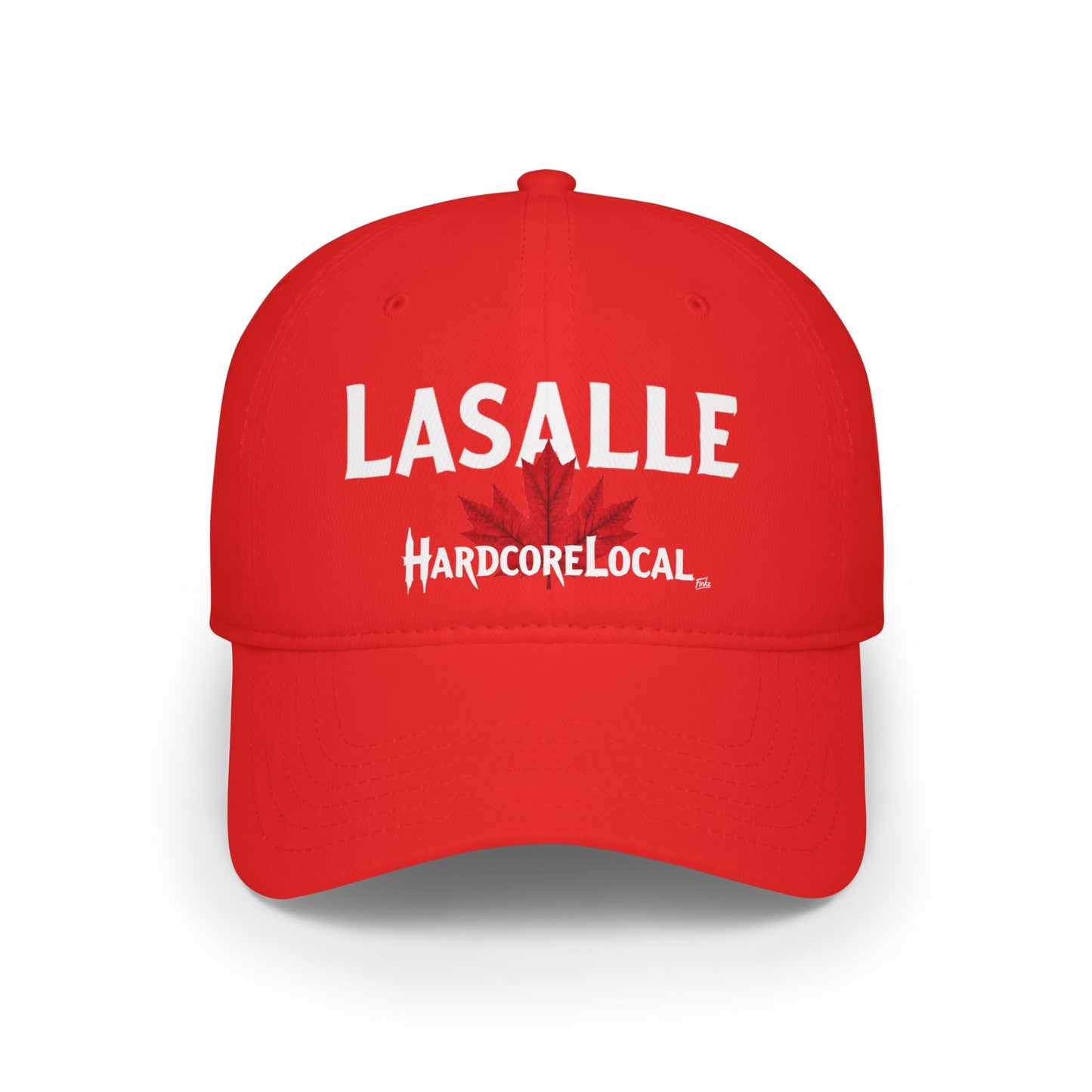 LASALLE HARDCORE  BIG LEAF Low Profile Baseball Cap - Red Hat for Community Lovers FINKZ WINDSOR