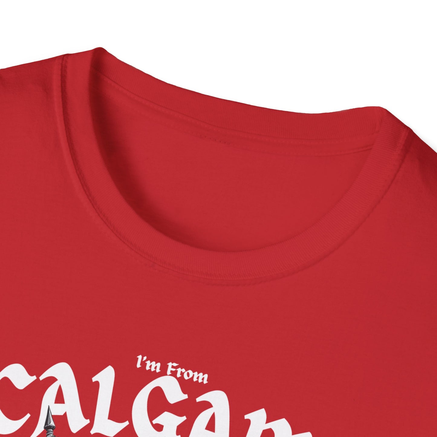 Calgary Underestimate Guy T-Shirt, c11-n00-s002 Softstyle Graphic Tee, Unisex Casual Wear, Support'n Locals Merch, Gift for Community Lovers.