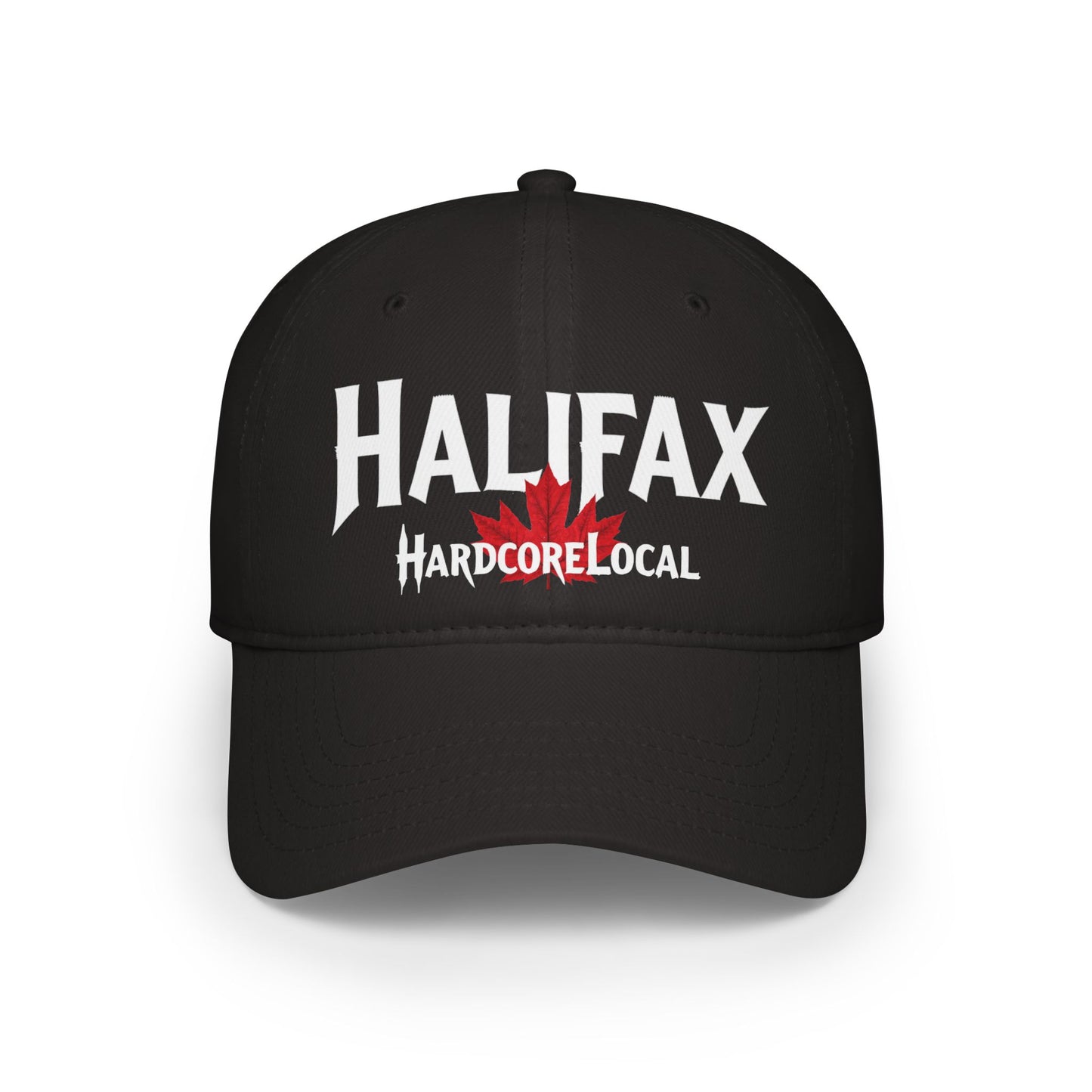 Halifax HARDCORE LOCAL Red LEAF Low Profile Baseball Cap - Hat for Community Lovers