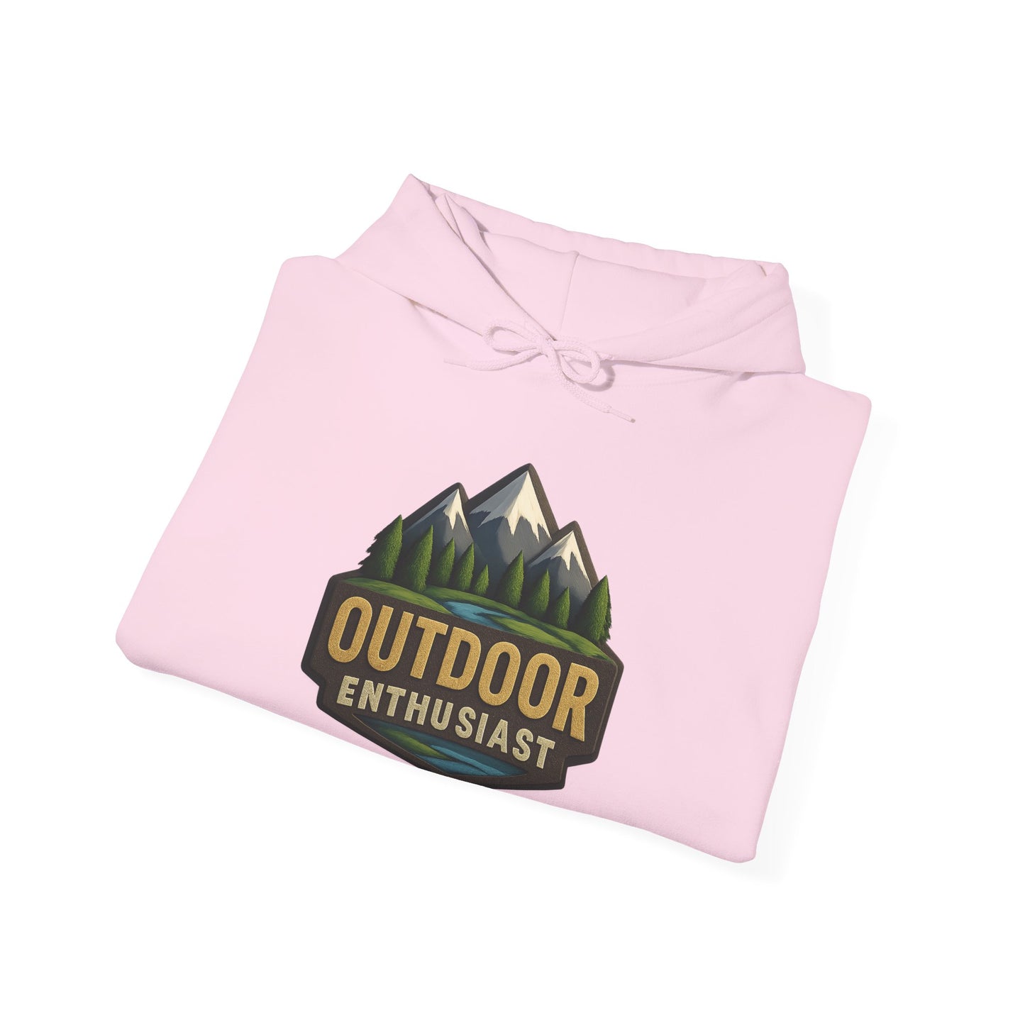 Outdoor Enthusiast Light Hoodie | OutdoorEnthusiast.Ca 100% Authentic | Cozy Camping Hoodie | Unisex Hooded Sweatshirt for Nature Lovers, Casual Wear, Gift for Him/Her, Outdoor Adventures..