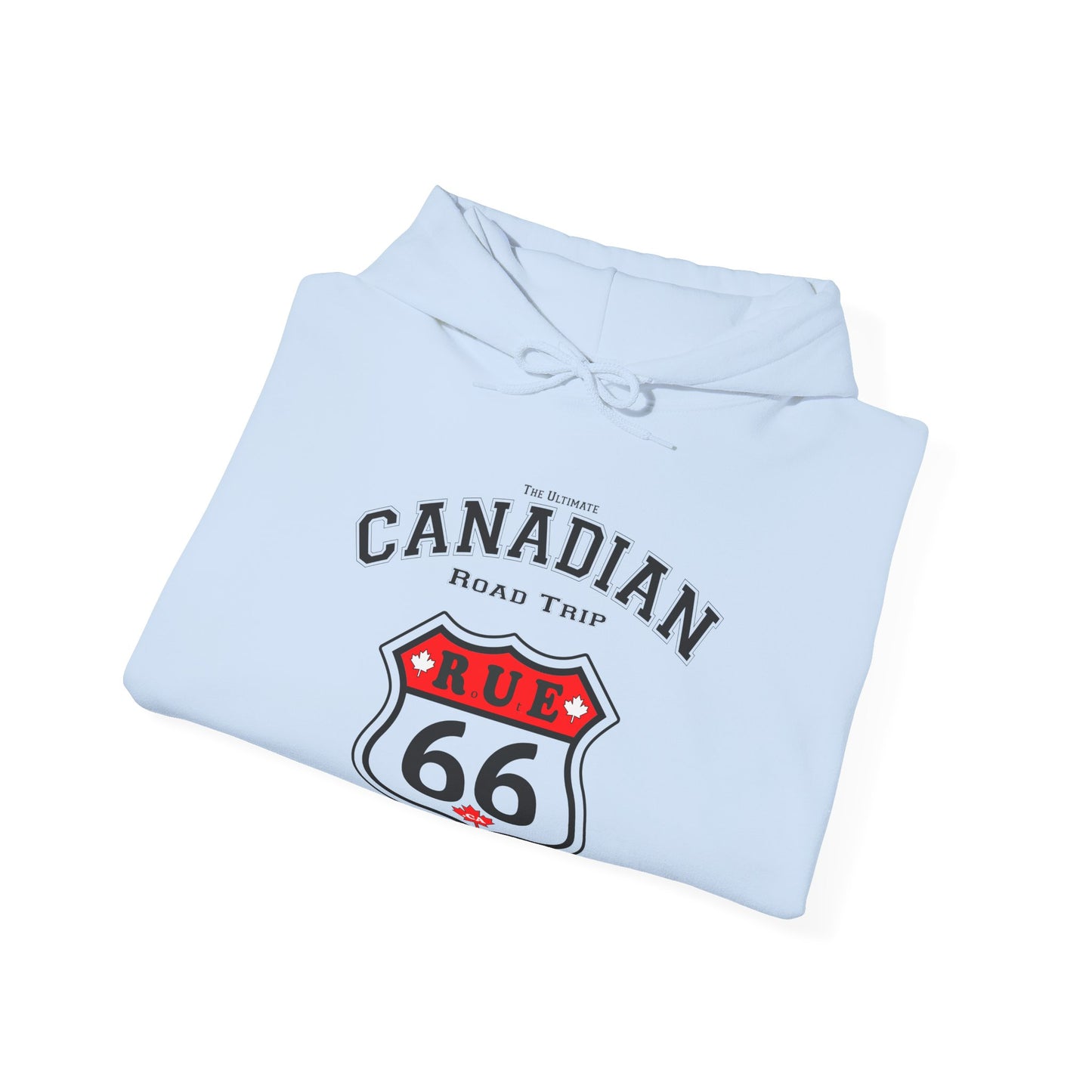 Canadian Rue66 Roadtrip White Hoodie -  Hooded Sweatshirt