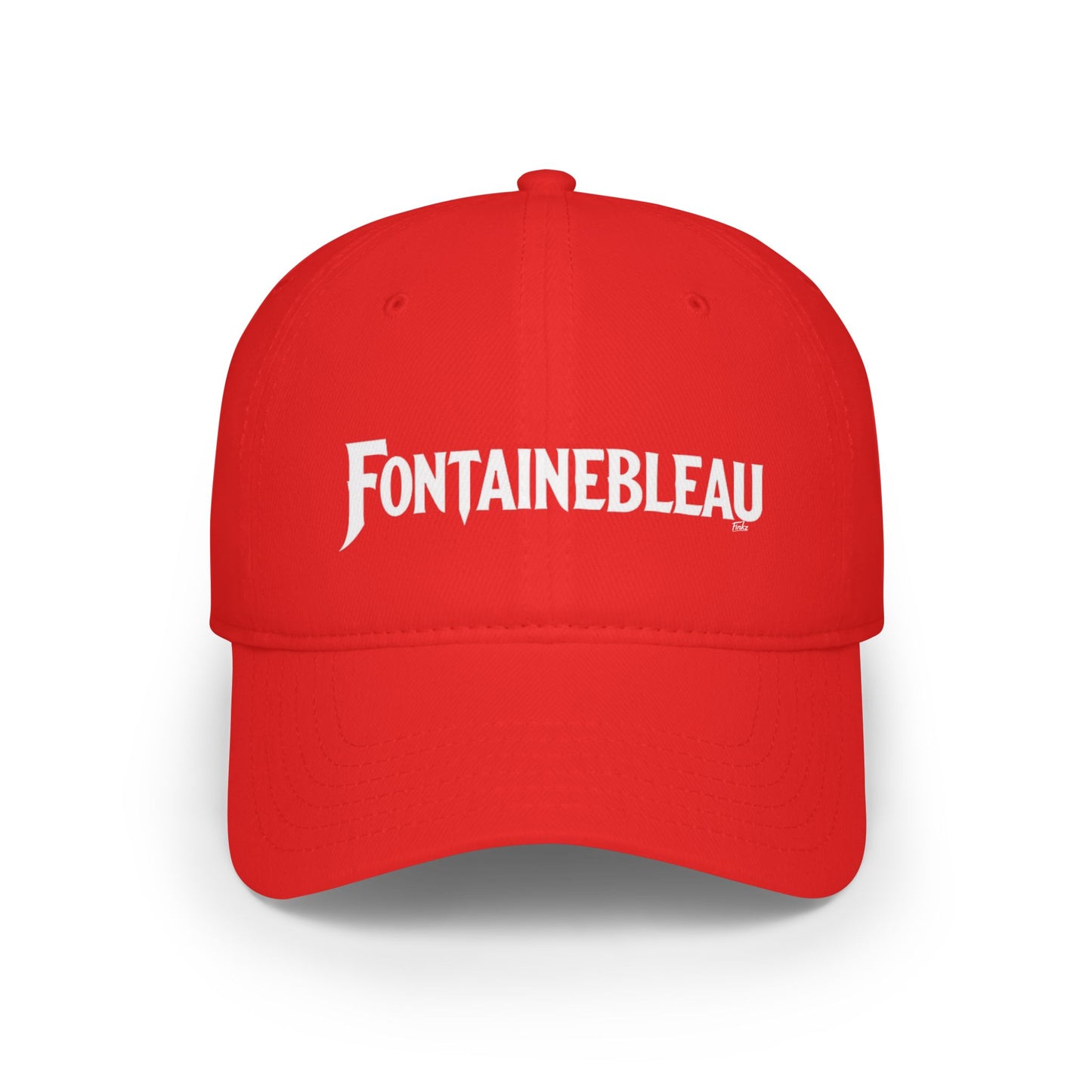 FONTAINEBLEAU Low Profile Baseball Cap - Red Hat for Community Lovers FINKZ WINDSOR