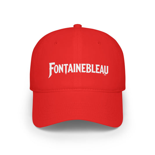 FONTAINEBLEAU Low Profile Baseball Cap - Red Hat for Community Lovers FINKZ WINDSOR