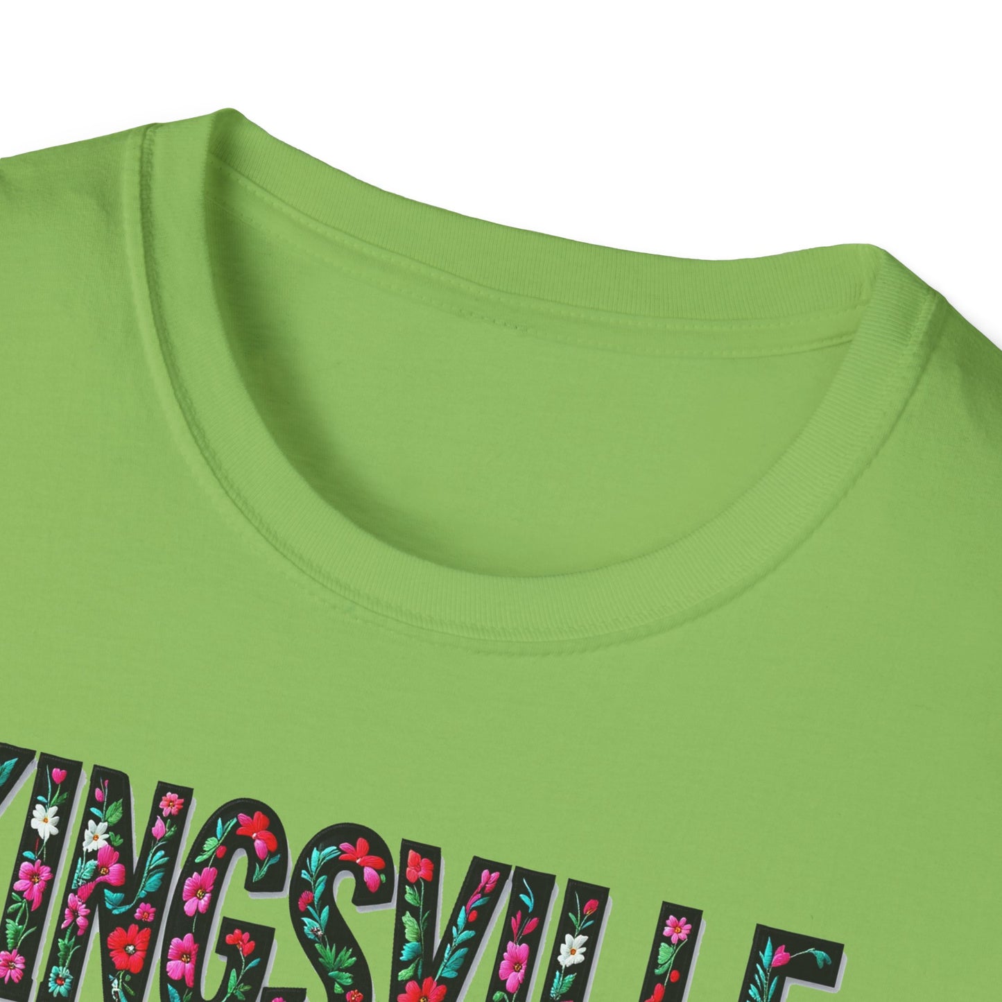 KINGSVILLE Local Gal Flower-Heart T-Shirt, 3 Softstyle Graphic Tee, Unisex Casual Wear, Support Local Merch, Gift for Community Lovers, Finkz WINDSOR
