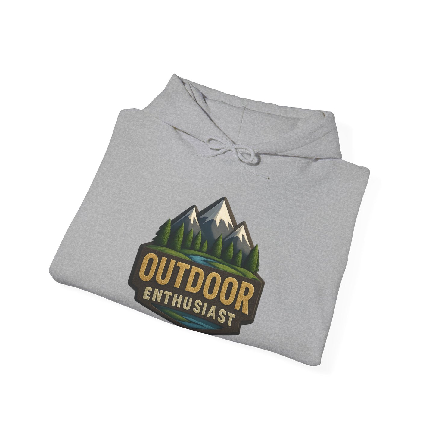 Outdoor Enthusiast Light Hoodie | OutdoorEnthusiast.Ca 100% Authentic | Cozy Camping Hoodie | Unisex Hooded Sweatshirt for Nature Lovers, Casual Wear, Gift for Him/Her, Outdoor Adventures..