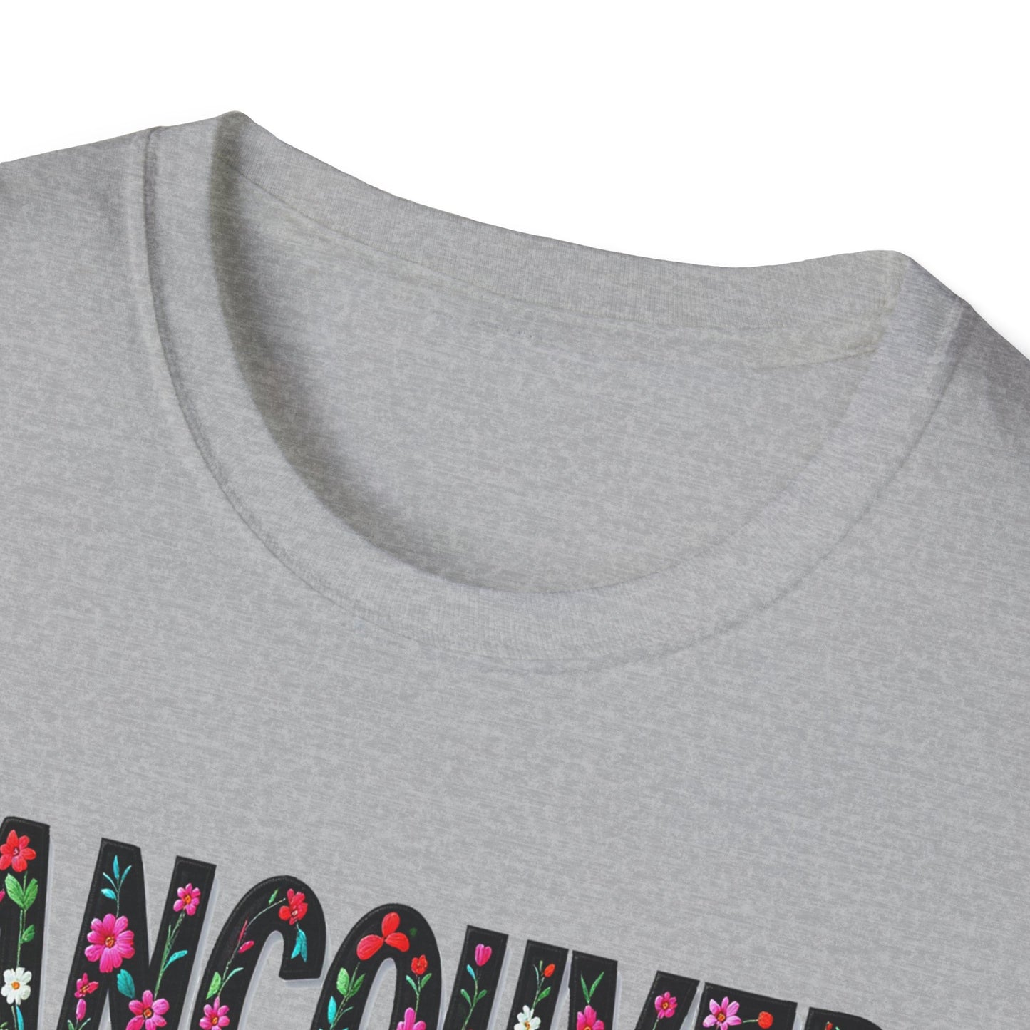 Vancouver Local Gal Flower-Heart T-Shirt, c13-n00-s005 Softstyle Graphic Tee, Unisex Casual Wear, Support Local Merch, Gift for Community Lovers, Finkz WINDSOR