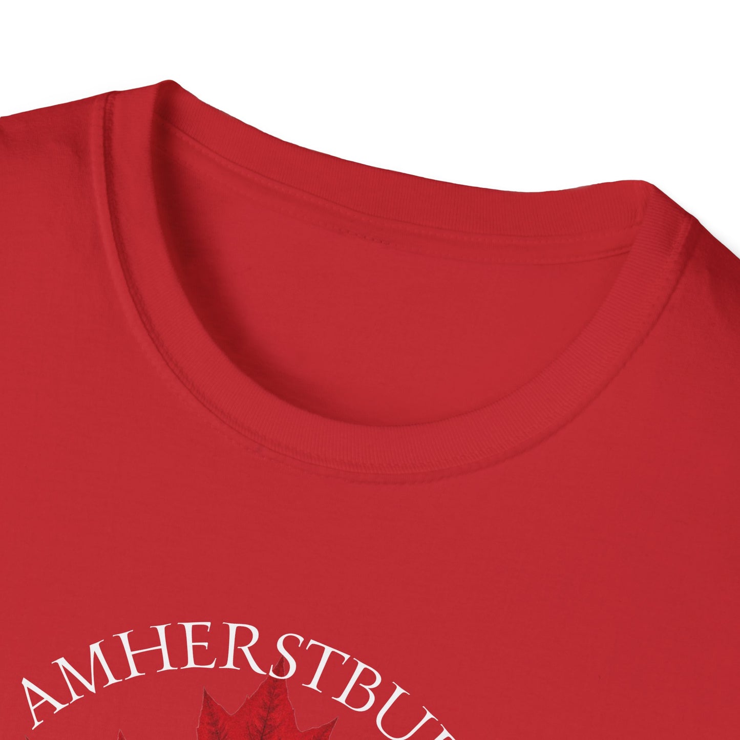 AMHERSTBURG Local Crusader, 1 Leaf, I Support Locals T-Shirt, Softstyle Graphic Tee, Unisex Casual Wear, Support Local Merch, Gift for Community Lovers, Finkz Windsor
