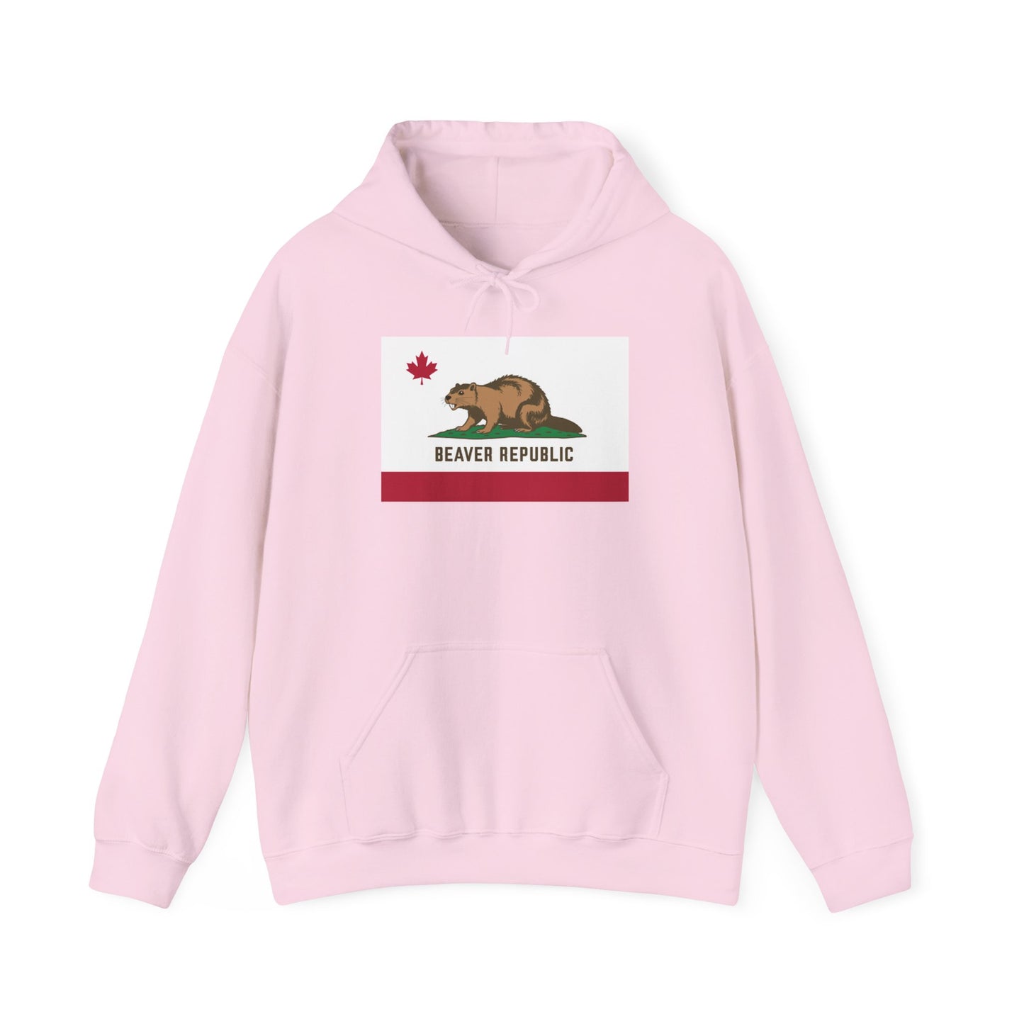 Beaver Flag Hooded Sweatshirt -  Unisex Heavy Blend™ Pullover, Casual Hoodie for Every Day, Gift for Friends, Support'n Locals -Local Pride Apparel Support Your Community