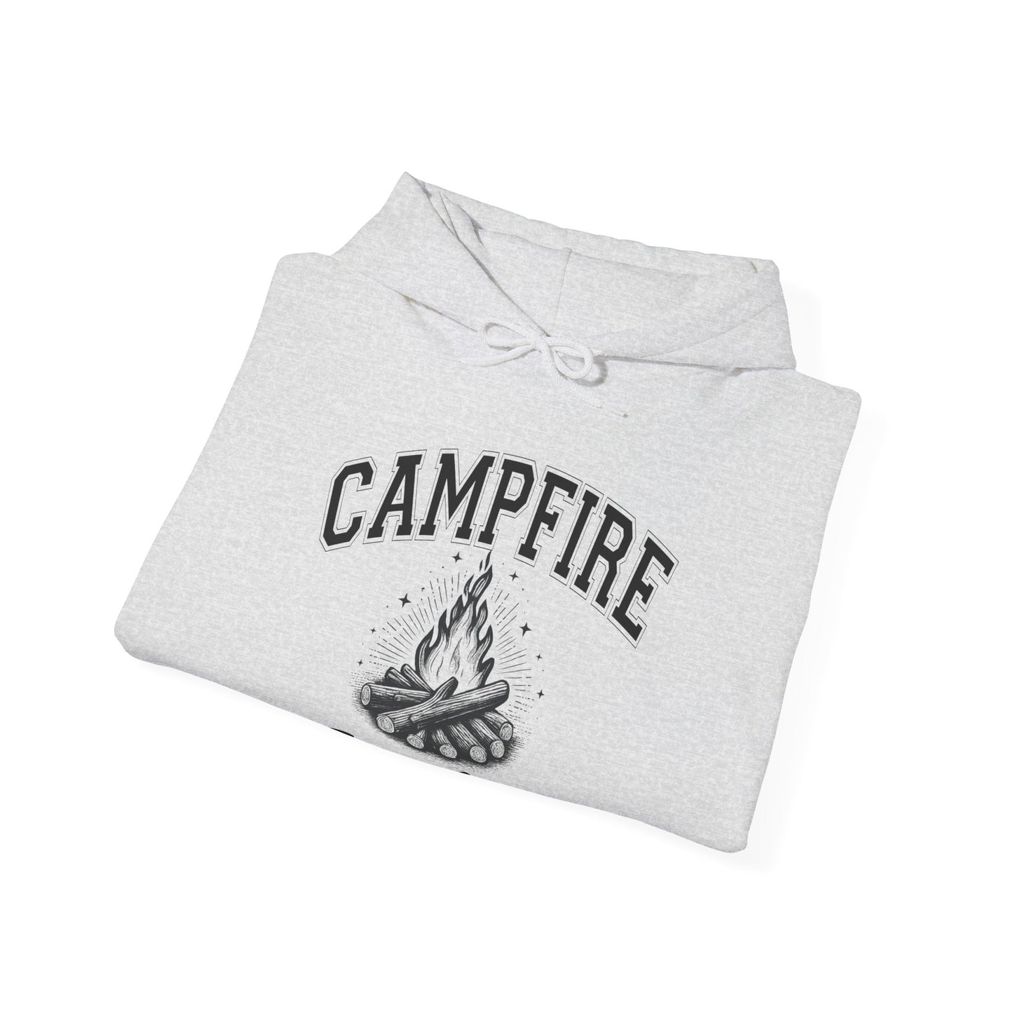 Fire Campfire Social Club No Leaf Cozy Hoodie | Unisex Sweatshirt for Nature Lovers, Casual Wear, Gift for Him/Her, Outdoor Adventures, Cozy Days Canada Patriotic