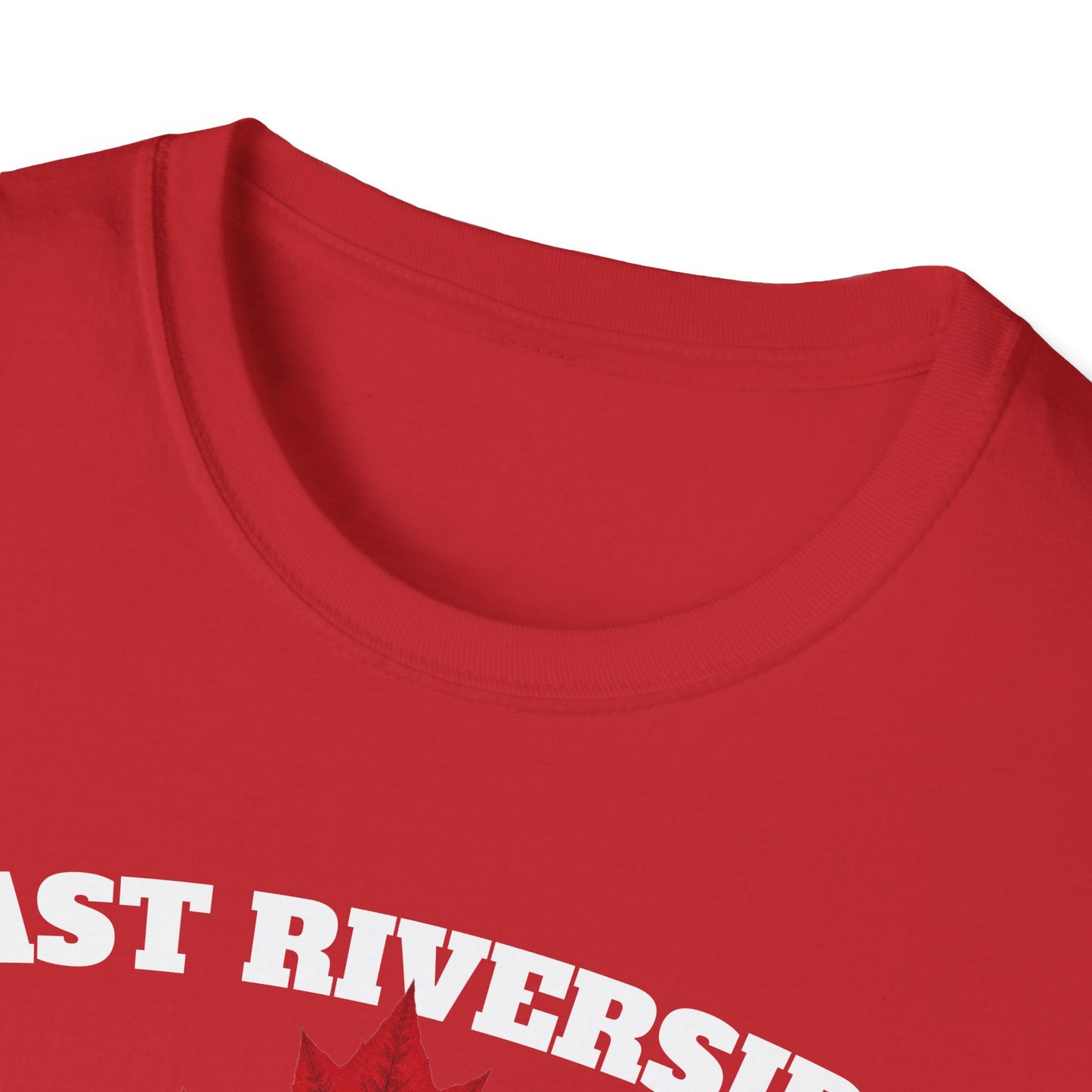 EAST RIVERSIDE Local Gal Red Leaf T-Shirt, Softstyle Graphic Tee, Unisex Casual Wear, Support Local Merch, Gift for Community Lovers, Finkz Windsor