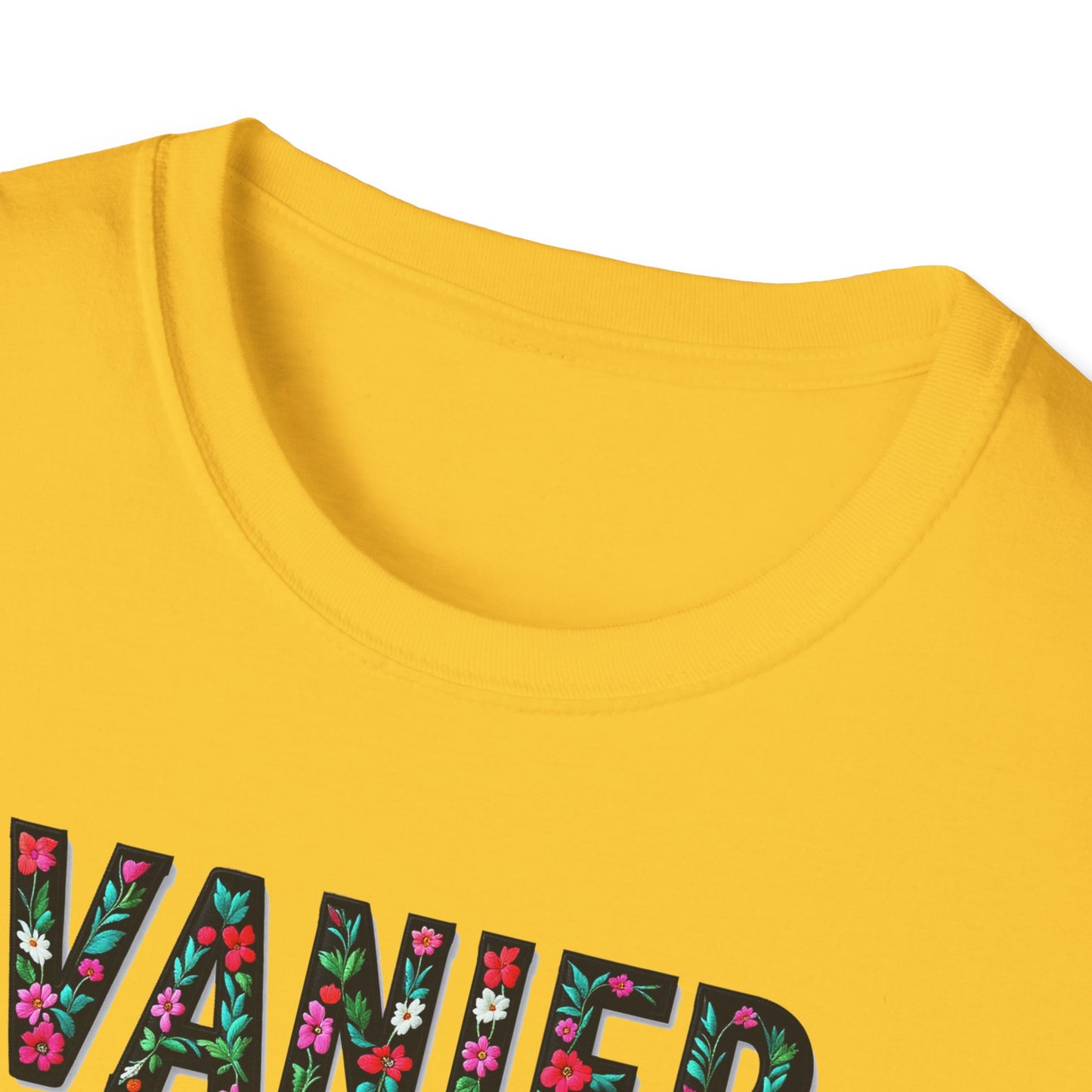 Vanier Local Gal Flower-Heart T-Shirt, c03-n09-s05  Softstyle Graphic Tee, Unisex Casual Wear, Support Local Merch, Gift for Community Lovers, Finkz WINDSOR