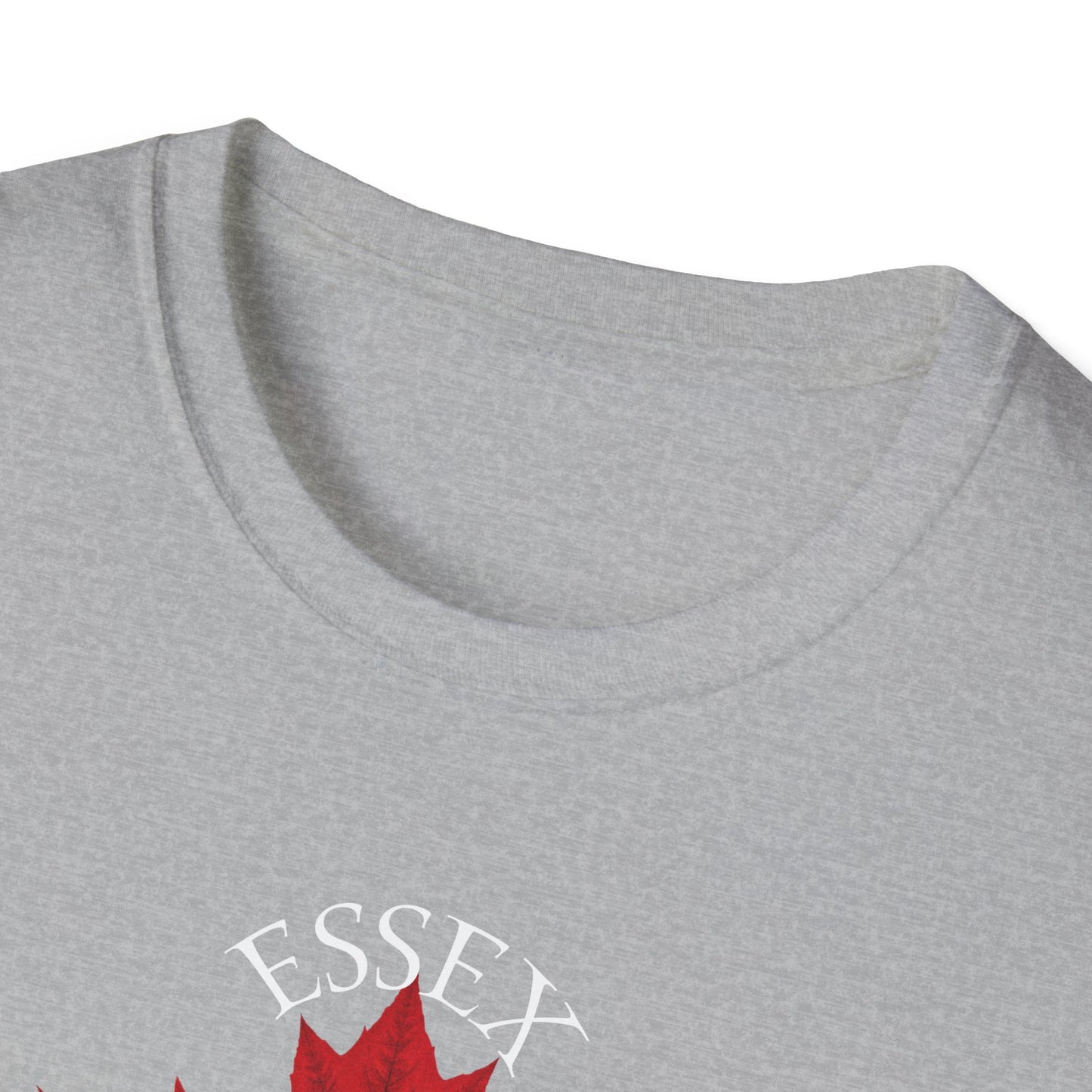 ESSEX Local Crusader, 1 Leaf, I Support Locals T-Shirt, Softstyle Graphic Tee, Unisex Casual Wear, Support Local Merch, Gift for Community Lovers, Finkz Windsor