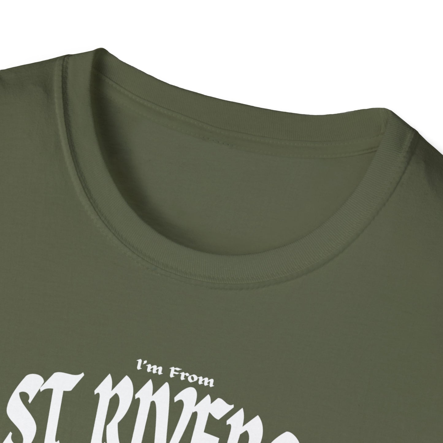 East Riverside Underestimate Gal T-Shirt, c01-n06-s001 Softstyle Graphic Tee, Unisex Casual Wear, Support'n Locals Merch, Gift for Community Lovers.