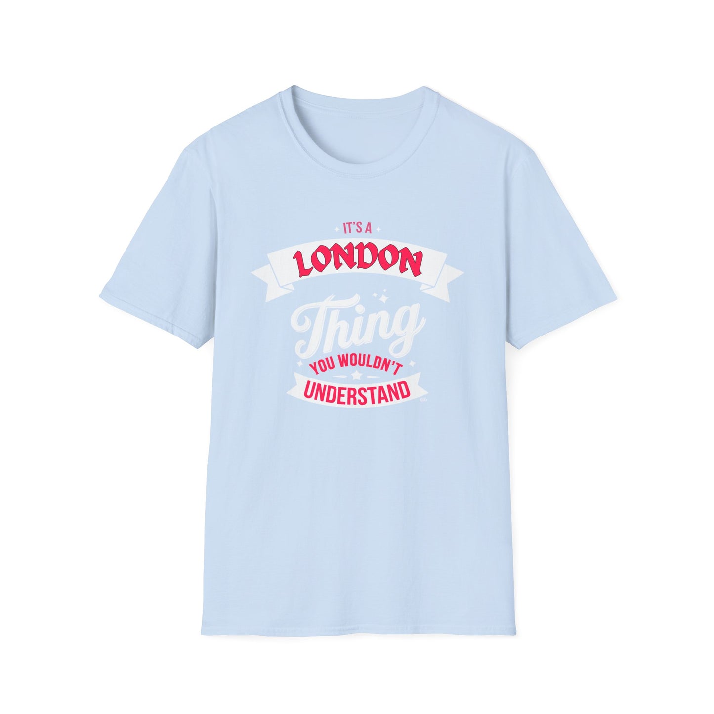 London THING T-Shirt, Softstyle Graphic Tee, Unisex Casual Wear, Support Local Merch, Gift for Community Lovers, c02-s003