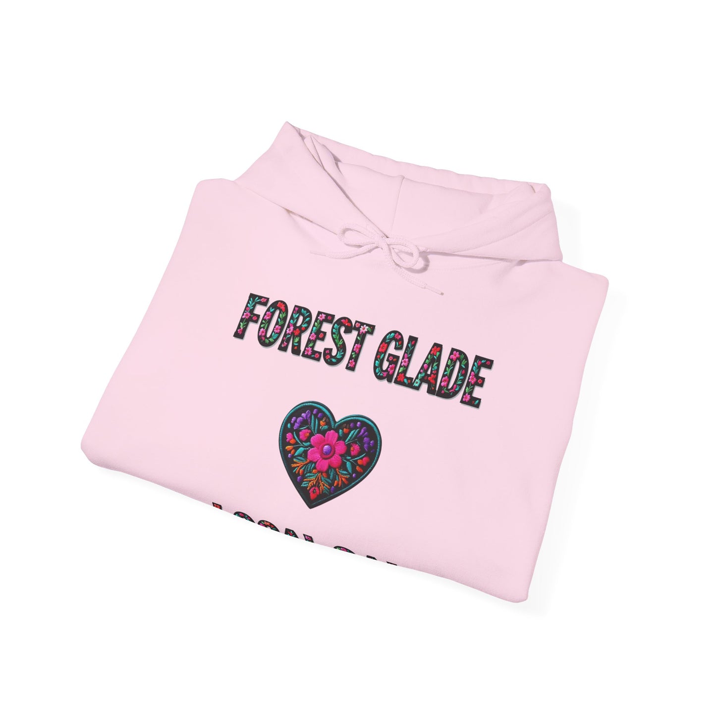 Forest Glade Local Gal Flower c01-n09-hs005, Hooded Sweatshirt -  Unisex Heavy Blend™ Pullover, Casual Hoodie for Every Day, Gift for Friends, Support'n Locals -Local Pride Apparel Support Your Community