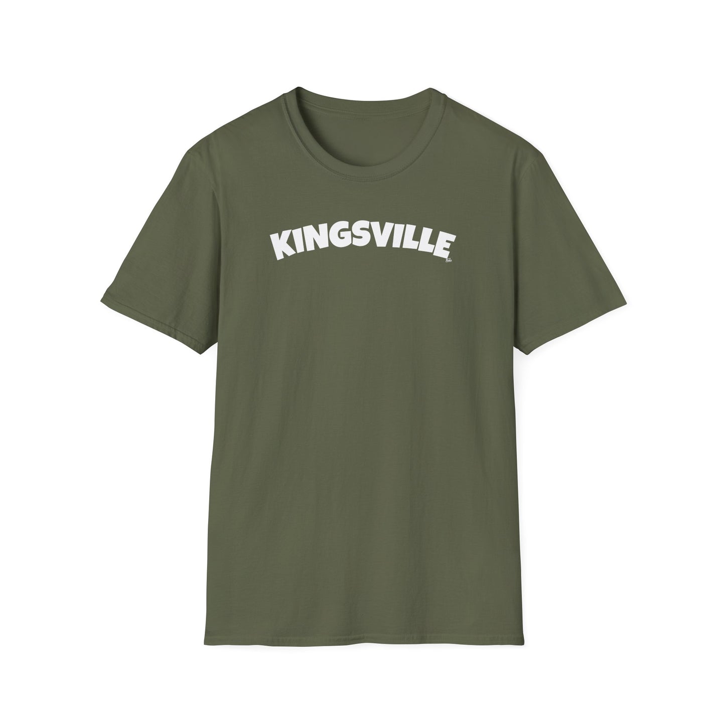 KINGSVILLE T-Shirt, Softstyle Graphic Tee, Unisex Casual Wear, Support Local Merch, Gift for Community Lovers, Finkz Windsor