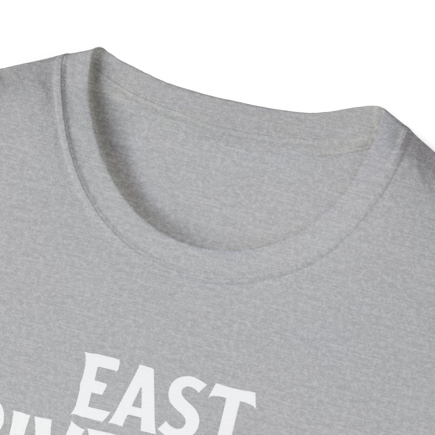 EAST RIVERSIDE, We Support Our Own 2, Hardcore Local White Leaf T-Shirt, Softstyle Graphic Tee, Unisex Casual Wear, Support Local Merch, Gift for Community Lovers Finkz Windsor
