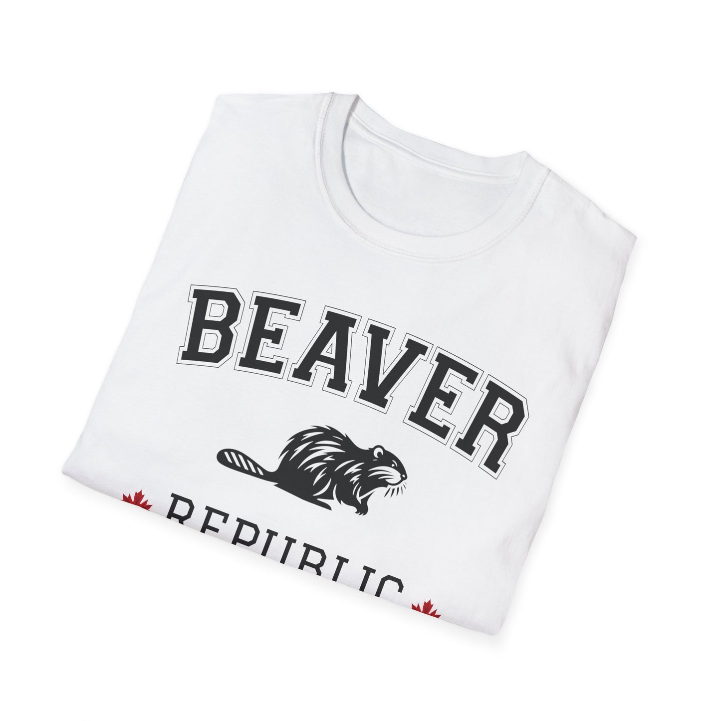 Beaver Republic T-Shirt, Softstyle Graphic Tee, Unisex Casual Wear, Support'N Locals Merch, Gift for Community Lovers,