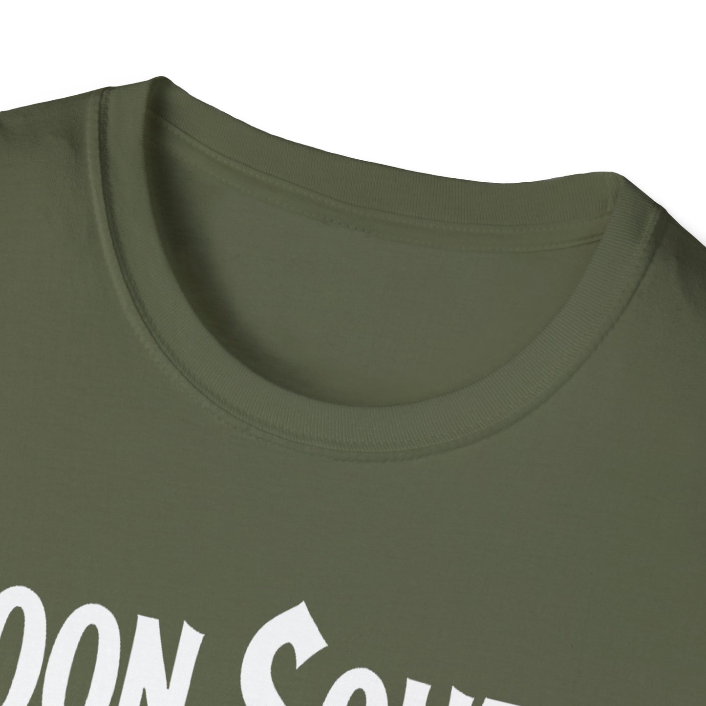 Doon South Hardcore We Support Our Own Red Leaf T-Shirt, c03-n02-s006 Softstyle Graphic Tee, Unisex Casual Wear, Support'n Locals Merch, Gift for Community Lovers.