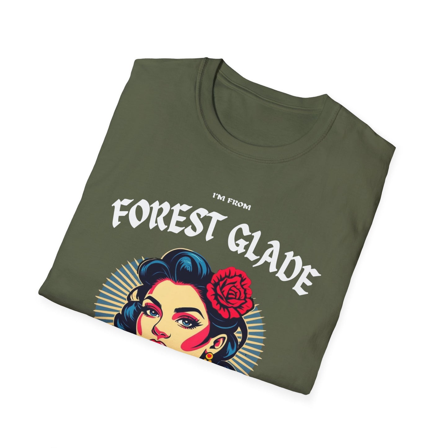 Forest Glade Underestimate GAL T-Shirt, Softstyle Graphic Tee, Unisex Casual Wear, Support Local Merch, Gift for Community Lovers, Finkz Windsor
