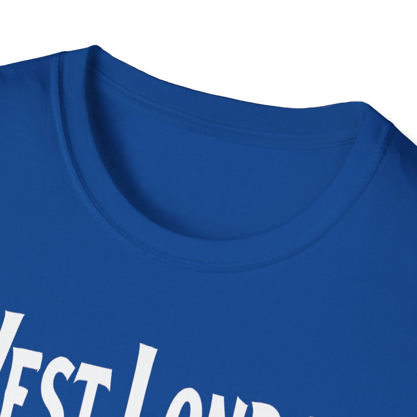 West London Hardcore We Support Our Own Red Leaf T-Shirt, c02-n08-s006 Softstyle Graphic Tee, Unisex Casual Wear, Support'n Locals Merch, Gift for Community Lovers.