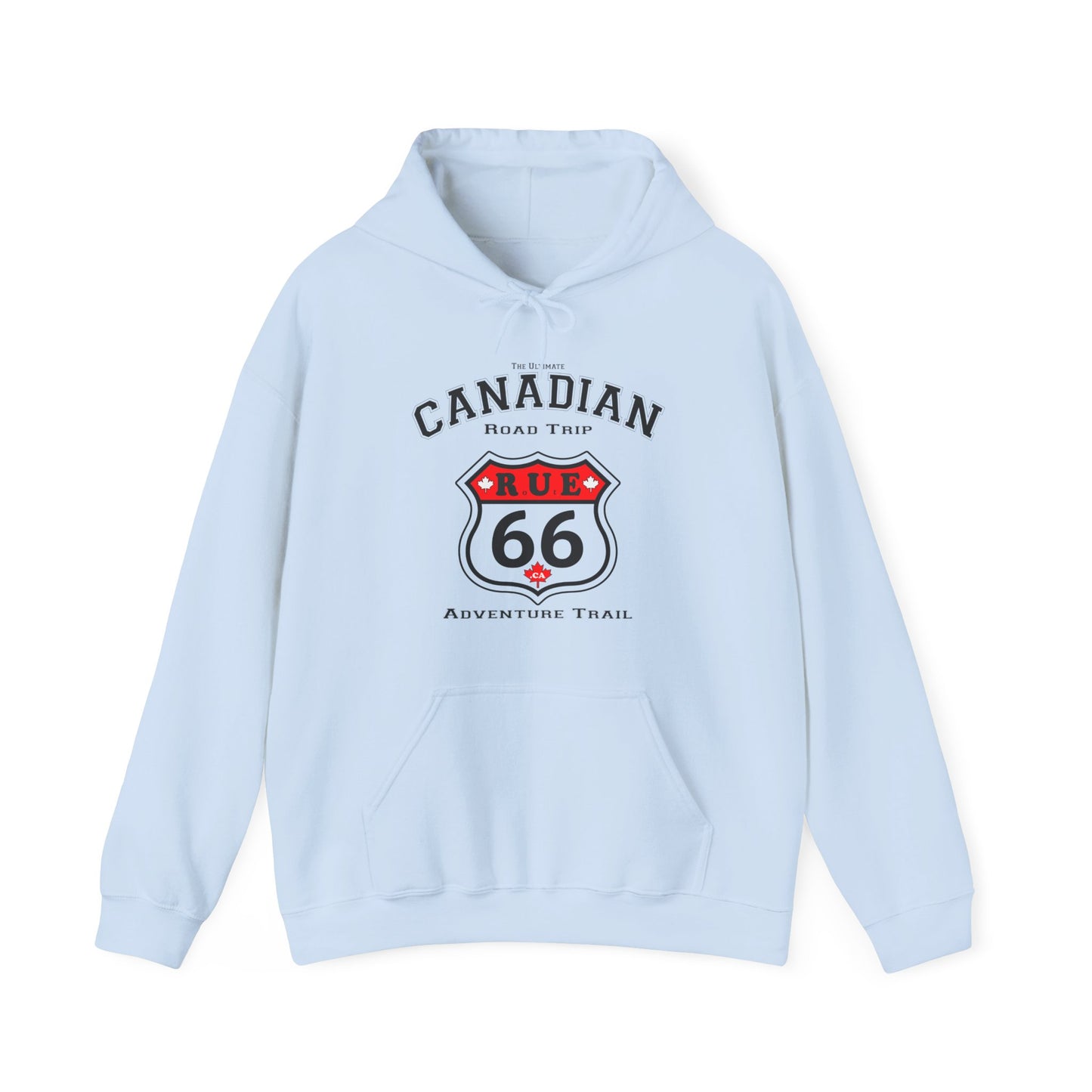 Canadian Rue66 Roadtrip White Hoodie -  Hooded Sweatshirt