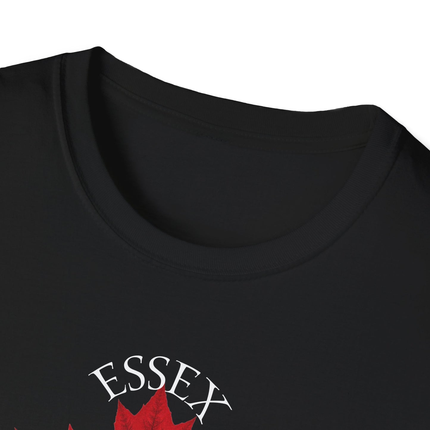 ESSEX Local Crusader, 1 Leaf, I Support Locals T-Shirt, Softstyle Graphic Tee, Unisex Casual Wear, Support Local Merch, Gift for Community Lovers, Finkz Windsor