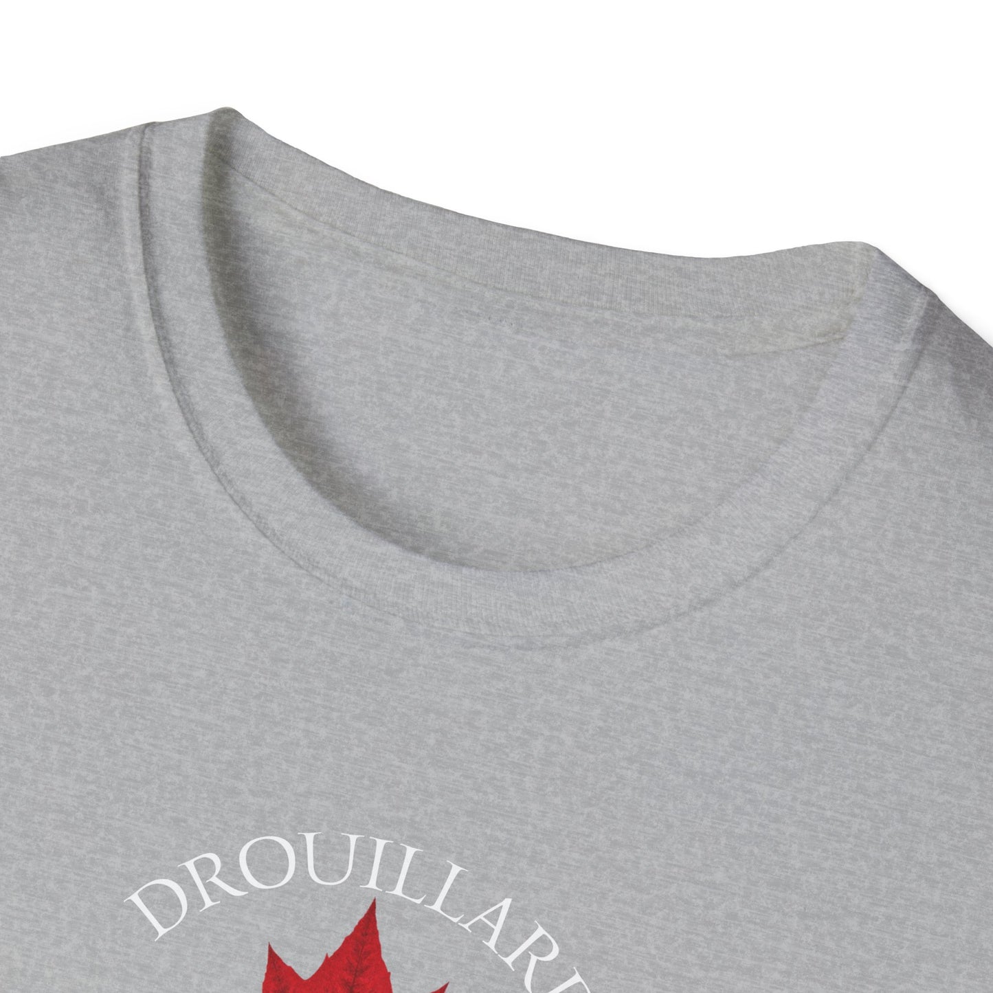DROUILLARD Local Crusader, 1 Leaf, I Support Locals T-Shirt, Softstyle Graphic Tee, Unisex Casual Wear, Support Local Merch, Gift for Community Lovers, Finkz Windsor
