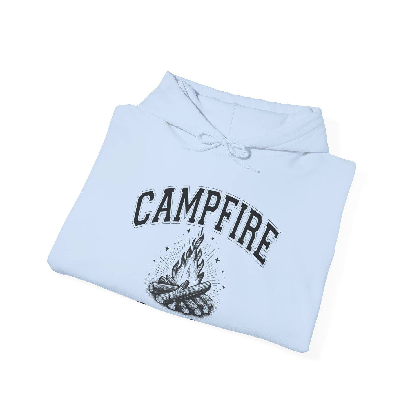 Fire Campfire Social Club No Leaf Cozy Hoodie | Unisex Sweatshirt for Nature Lovers, Casual Wear, Gift for Him/Her, Outdoor Adventures, Cozy Days Canada Patriotic
