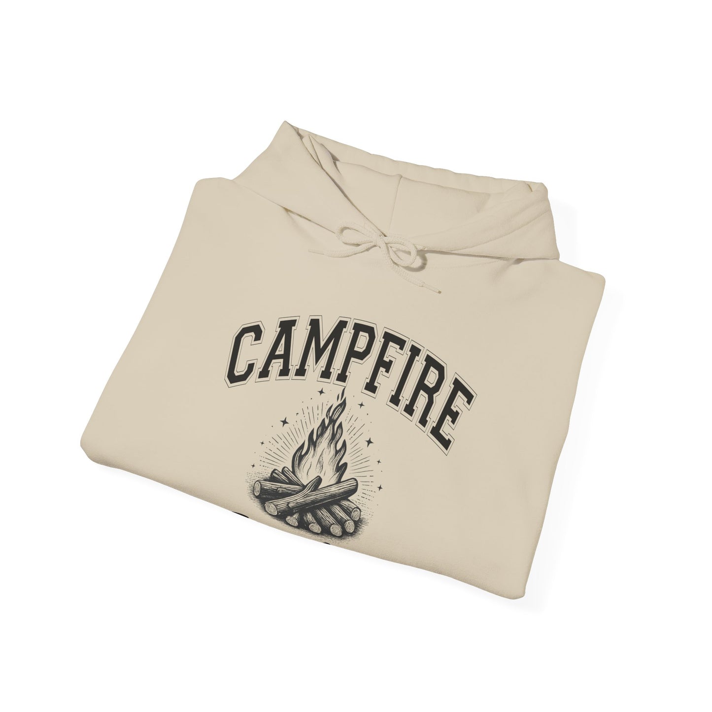 Fire Campfire Social Club No Leaf Cozy Hoodie | Unisex Sweatshirt for Nature Lovers, Casual Wear, Gift for Him/Her, Outdoor Adventures, Cozy Days Canada Patriotic