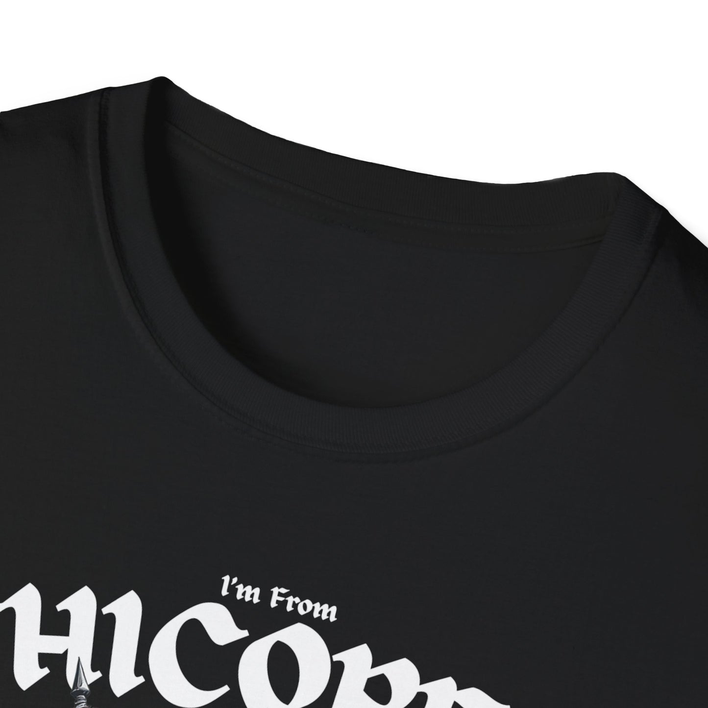 Chicopee Underestimate Guy T-Shirt, c03-n01-s002 Softstyle Graphic Tee, Unisex Casual Wear, Support'n Locals Merch, Gift for Community Lovers.