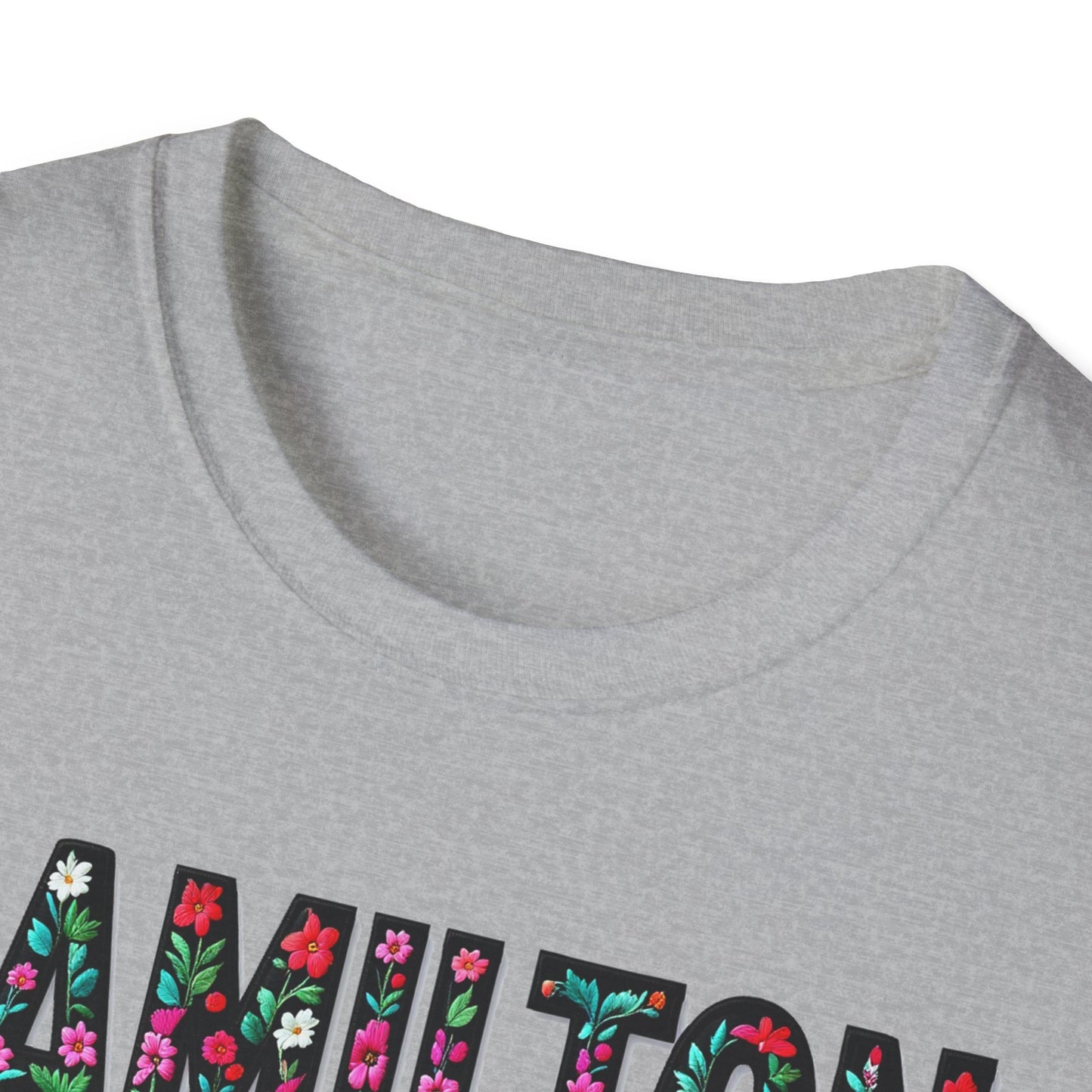 Hamilton Local Gal Flower-Heart T-Shirt, c04-n00-s005 Softstyle Graphic Tee, Unisex Casual Wear, Support Local Merch, Gift for Community Lovers, Finkz WINDSOR