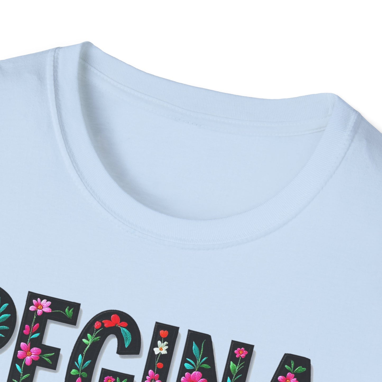 Regina Local Gal Flower-Heart T-Shirt, c10-n00-s005 Softstyle Graphic Tee, Unisex Casual Wear, Support Local Merch, Gift for Community Lovers, Finkz WINDSOR