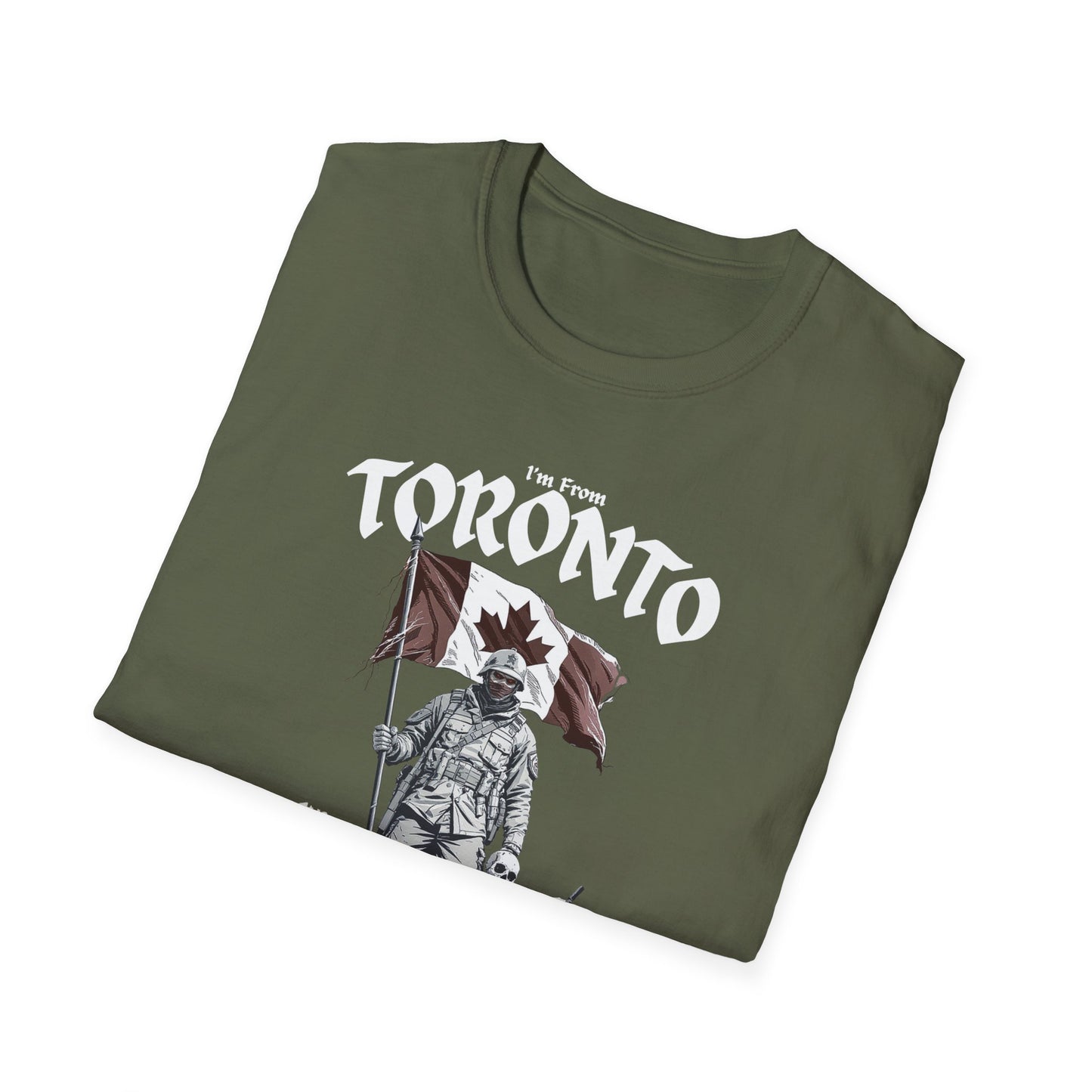 Toronto Underestimate Guy T-Shirt, c06-n00-s002 Softstyle Graphic Tee, Unisex Casual Wear, Support'n Locals Merch, Gift for Community Lovers.