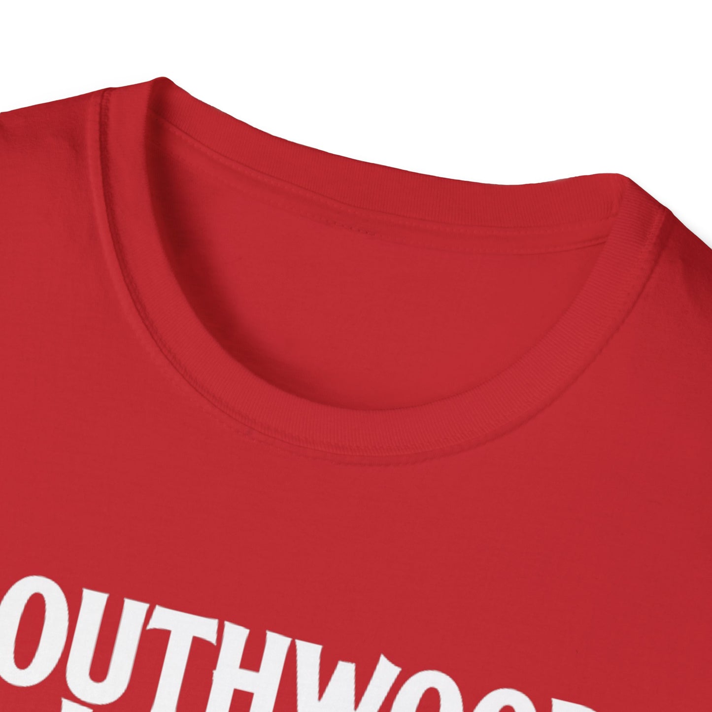 Southwood Lakes Hardcore Local Red Leaf, We Support Our Own, 1 T-Shirt, Softstyle Graphic Tee, Unisex Casual Wear, Support Local Merch, Gift for Community Lovers