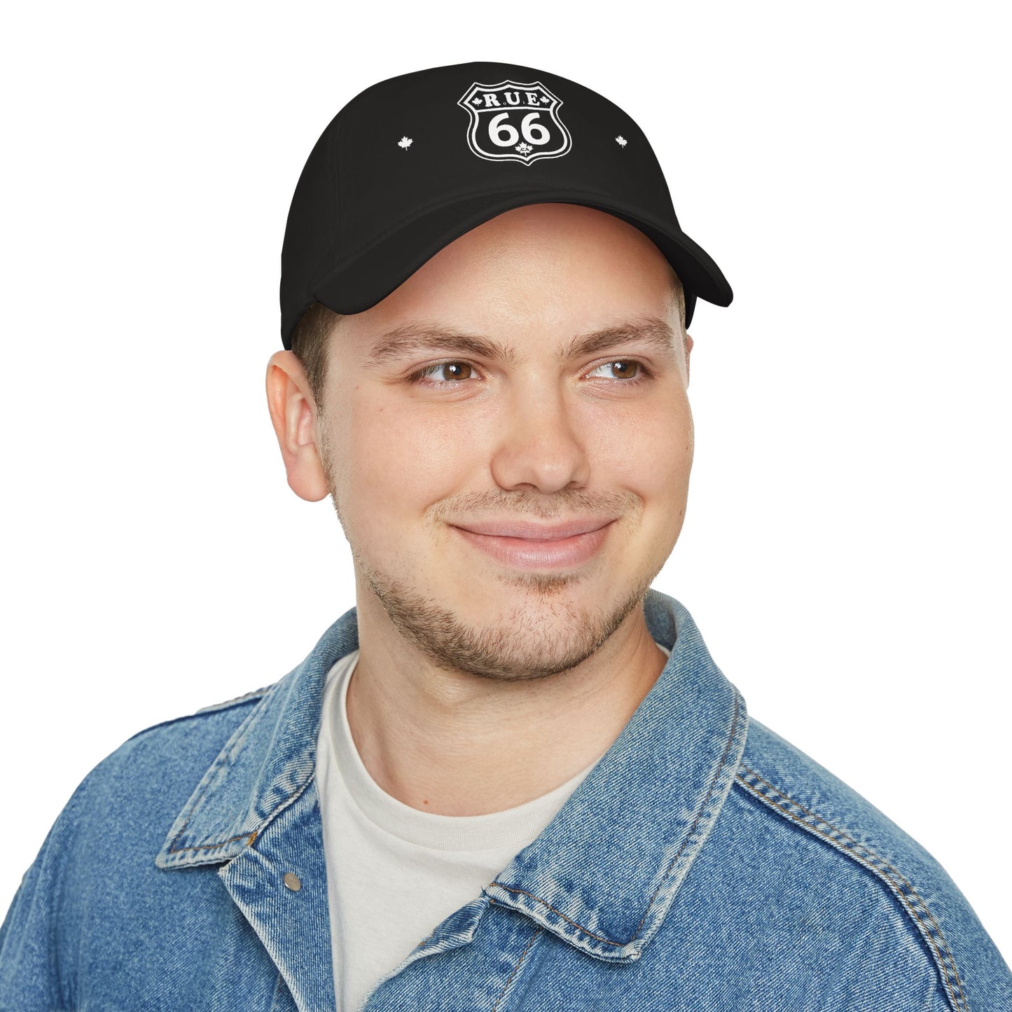 Rue 66 Low Profile Baseball Cap Red, Adjustable Hat, Outdoor Gear, Casual Style, Gift for Nature Lovers - rue66.ca
