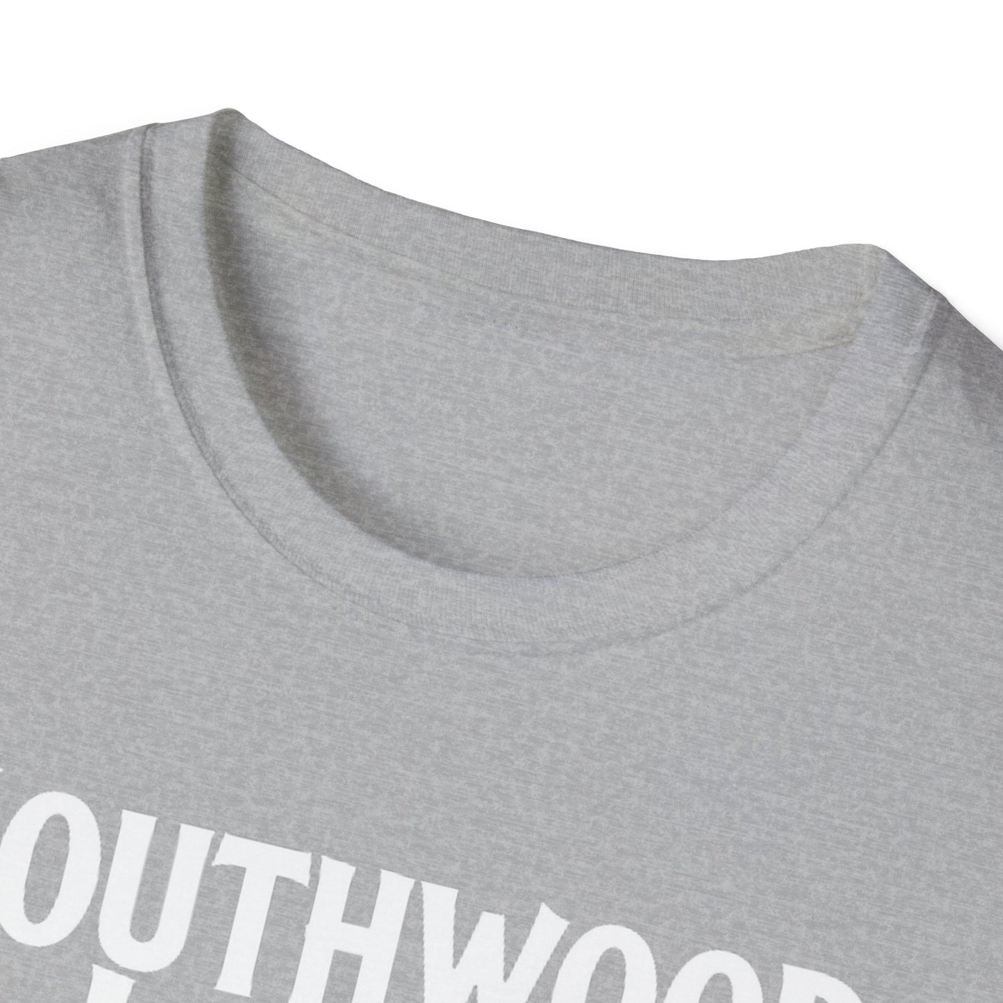 SOUTHWOOD LAKES, We Support Our Own 2, Hardcore Local White Leaf T-Shirt, Softstyle Graphic Tee, Unisex Casual Wear, Support Local Merch, Gift for Community Lovers Finkz Windsor