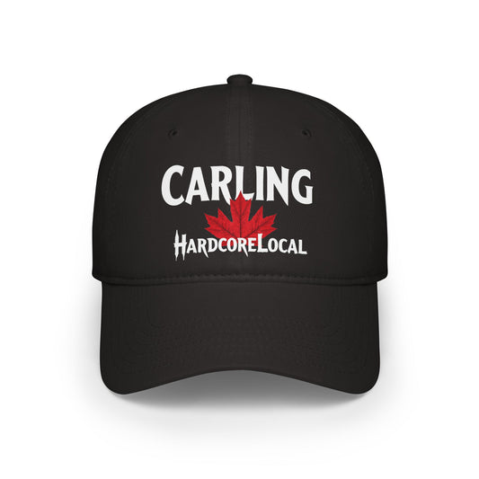 Carling HARDCORE LOCAL Red LEAF Low Profile Baseball Cap - Hat for Community Lovers