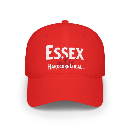 ESSEX HARDCORE  BIG LEAF Low Profile Baseball Cap - Red Hat for Community Lovers FINKZ WINDSOR