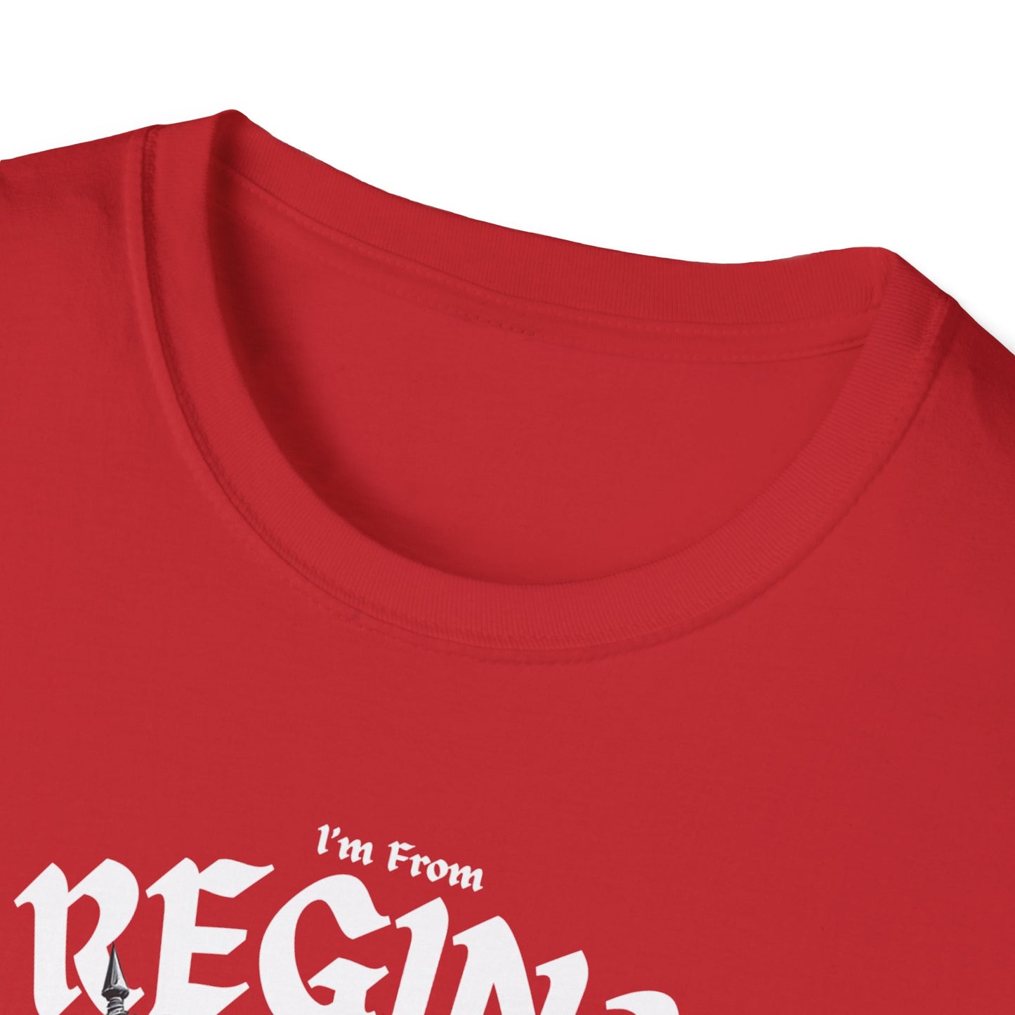 Regina Underestimate Guy T-Shirt, c10-n00-s002 Softstyle Graphic Tee, Unisex Casual Wear, Support'n Locals Merch, Gift for Community Lovers.