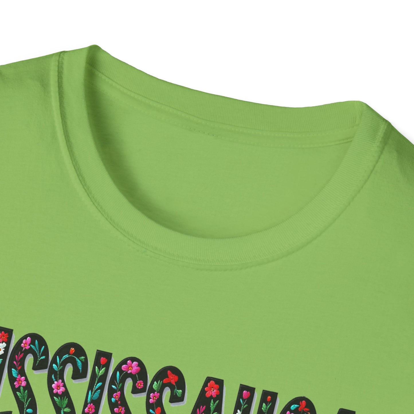 Mississauga Local Gal Flower-Heart T-Shirt, c05-n00-s005 Softstyle Graphic Tee, Unisex Casual Wear, Support Local Merch, Gift for Community Lovers, Finkz WINDSOR