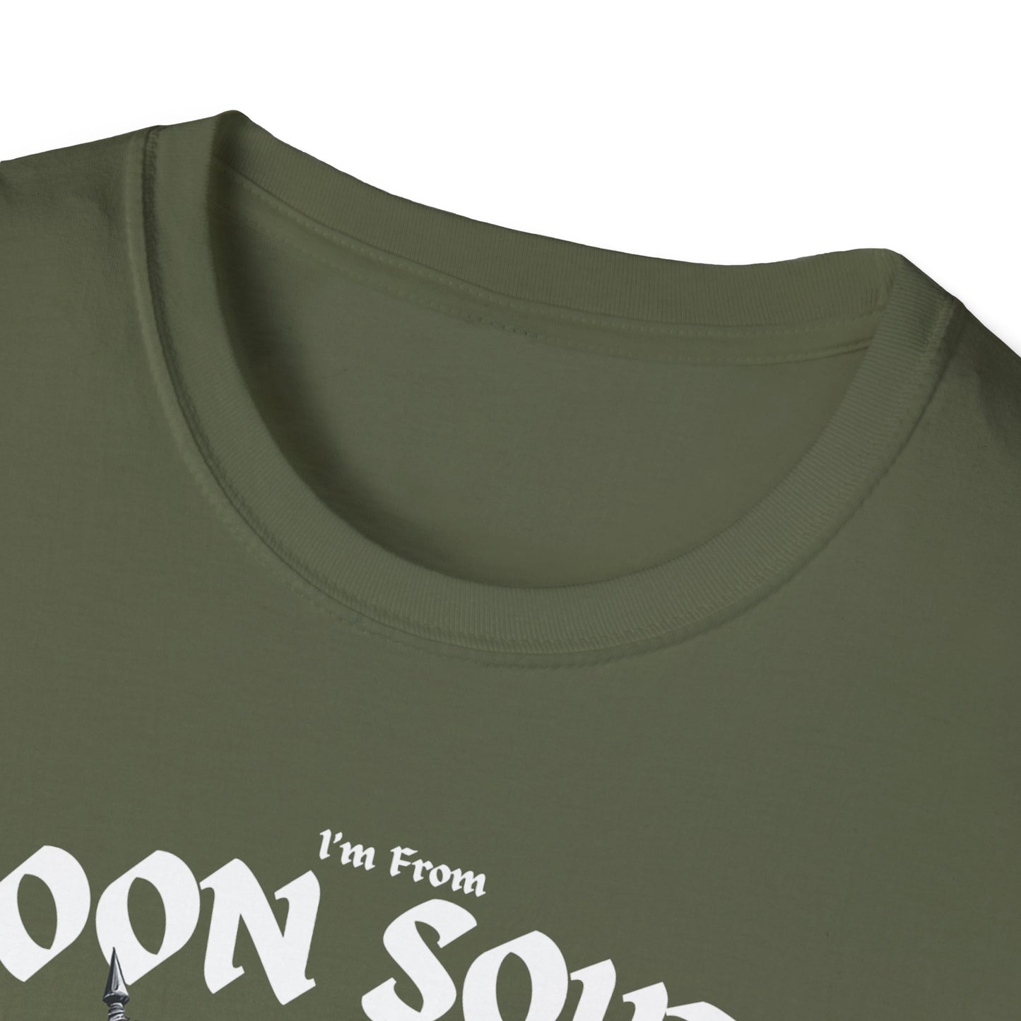 Doon South Underestimate Guy T-Shirt, c03-n02-s002 Softstyle Graphic Tee, Unisex Casual Wear, Support'n Locals Merch, Gift for Community Lovers.