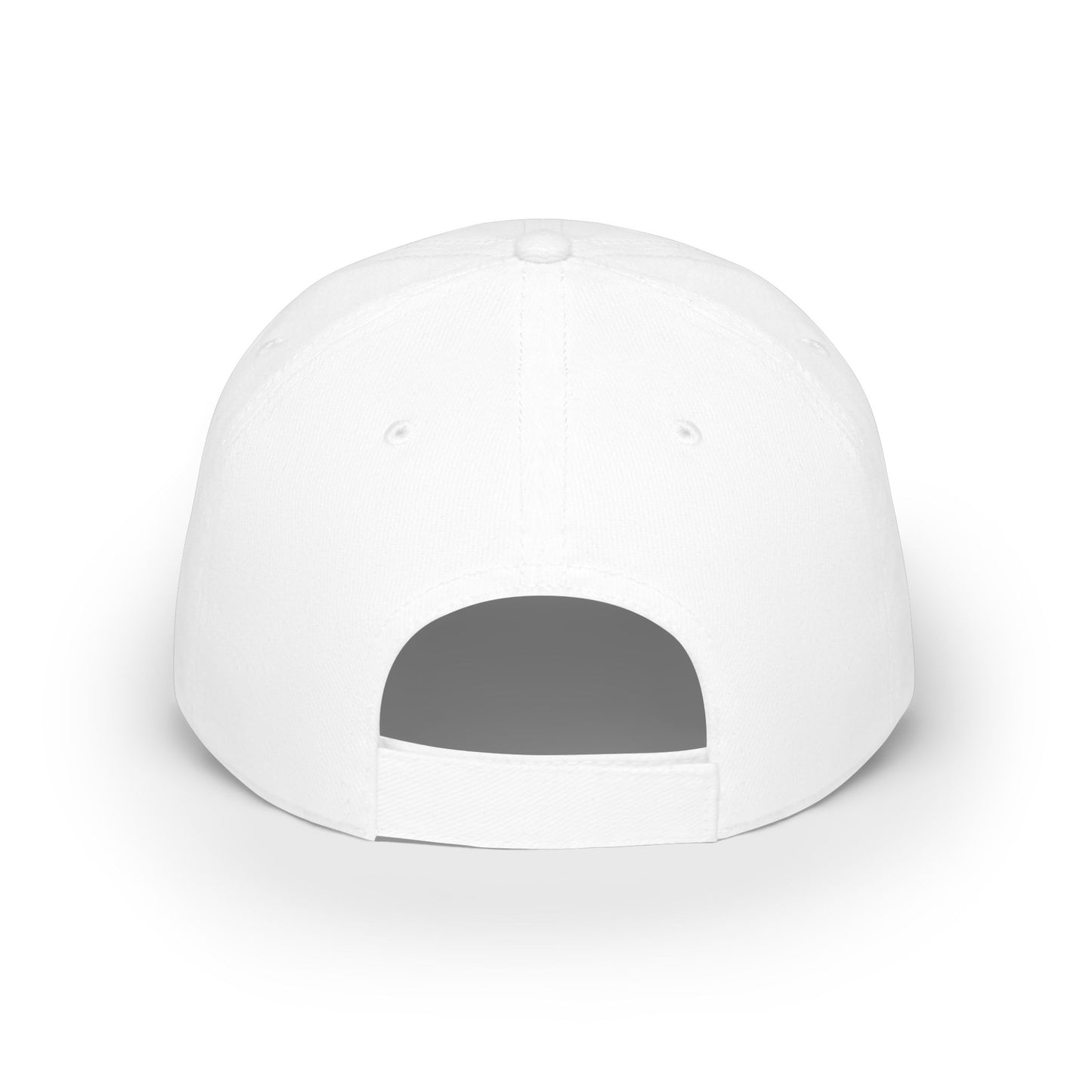 Camping Enthusiast White Low Profile Baseball Cap, Adjustable Hat, Outdoor Gear, Casual Style, Gift for Nature Lovers CampingEnthusiast.com