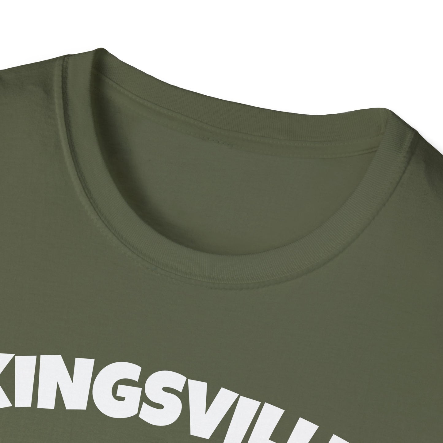 KINGSVILLE T-Shirt, Softstyle Graphic Tee, Unisex Casual Wear, Support Local Merch, Gift for Community Lovers, Finkz Windsor
