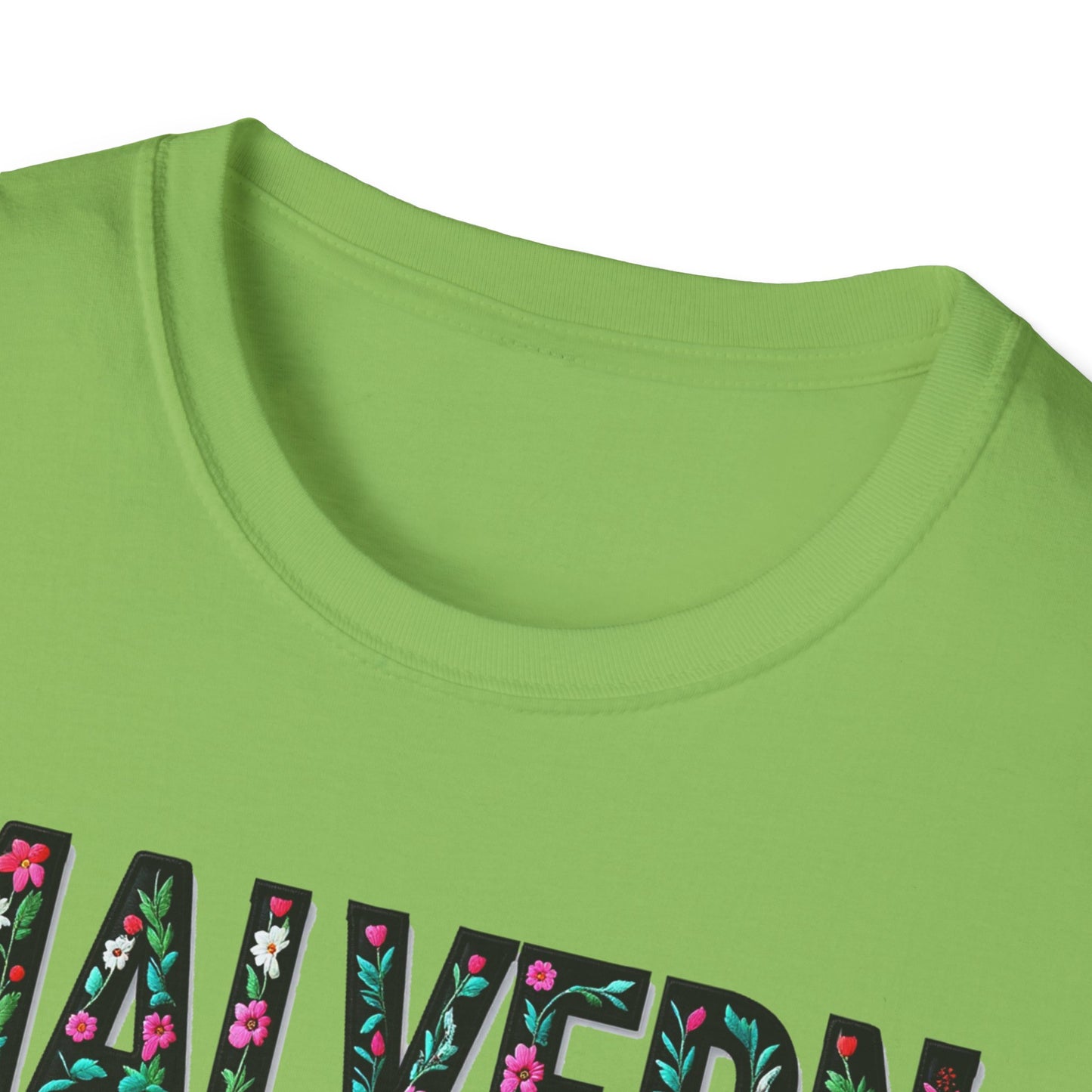 Malvern Local Gal Flower-Heart T-Shirt, c06-n04-s005 Softstyle Graphic Tee, Unisex Casual Wear, Support Local Merch, Gift for Community Lovers, Finkz WINDSOR