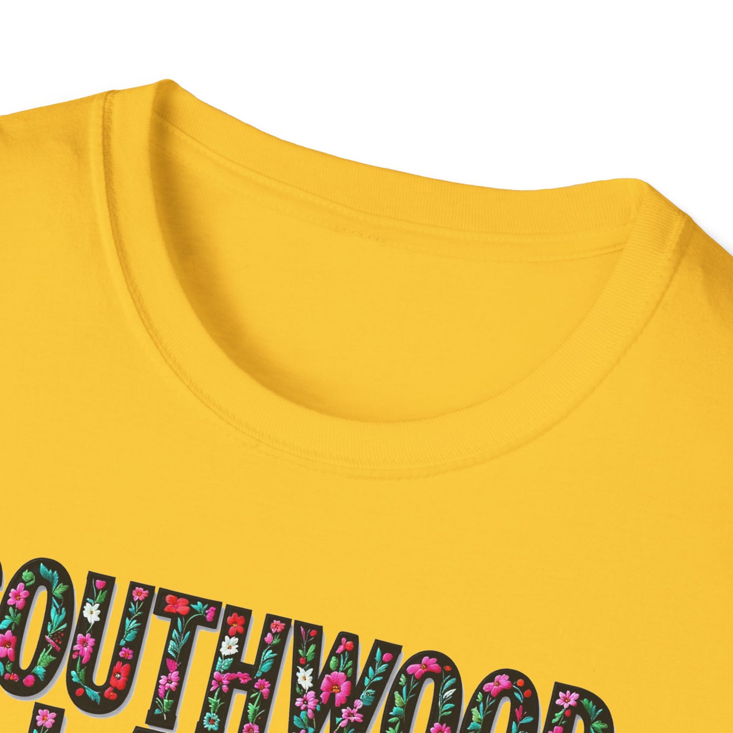 SOUTHWOOD LAKES Local Gal Flower-Heart T-Shirt, 3 Softstyle Graphic Tee, Unisex Casual Wear, Support Local Merch, Gift for Community Lovers, Finkz WINDSOR