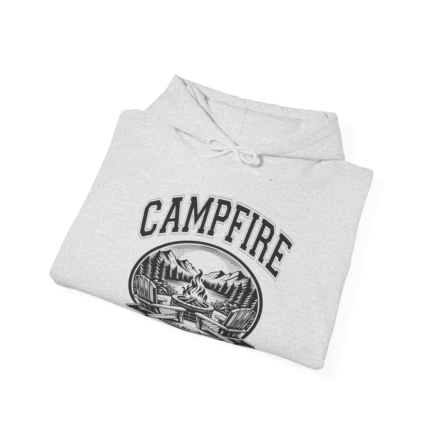 Campfire Social Club Chairs Cozy Hoodie | Unisex Sweatshirt for Nature Lovers, Casual Wear, Gift for Him/Her, Outdoor Adventures, Cozy Days Canada Patriotic wednesday