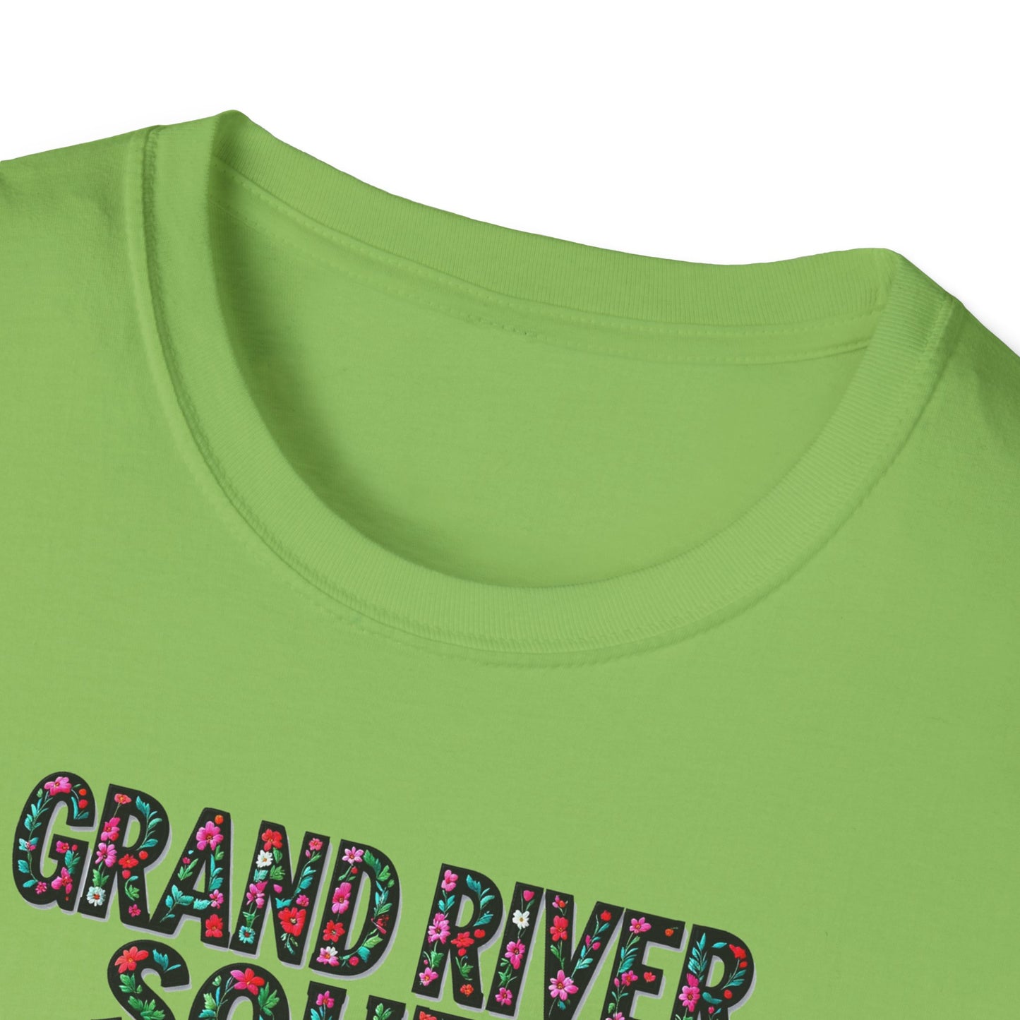 Grand River South Local Gal Flower-Heart T-Shirt, c03-n04-s05  Softstyle Graphic Tee, Unisex Casual Wear, Support Local Merch, Gift for Community Lovers, Finkz WINDSOR